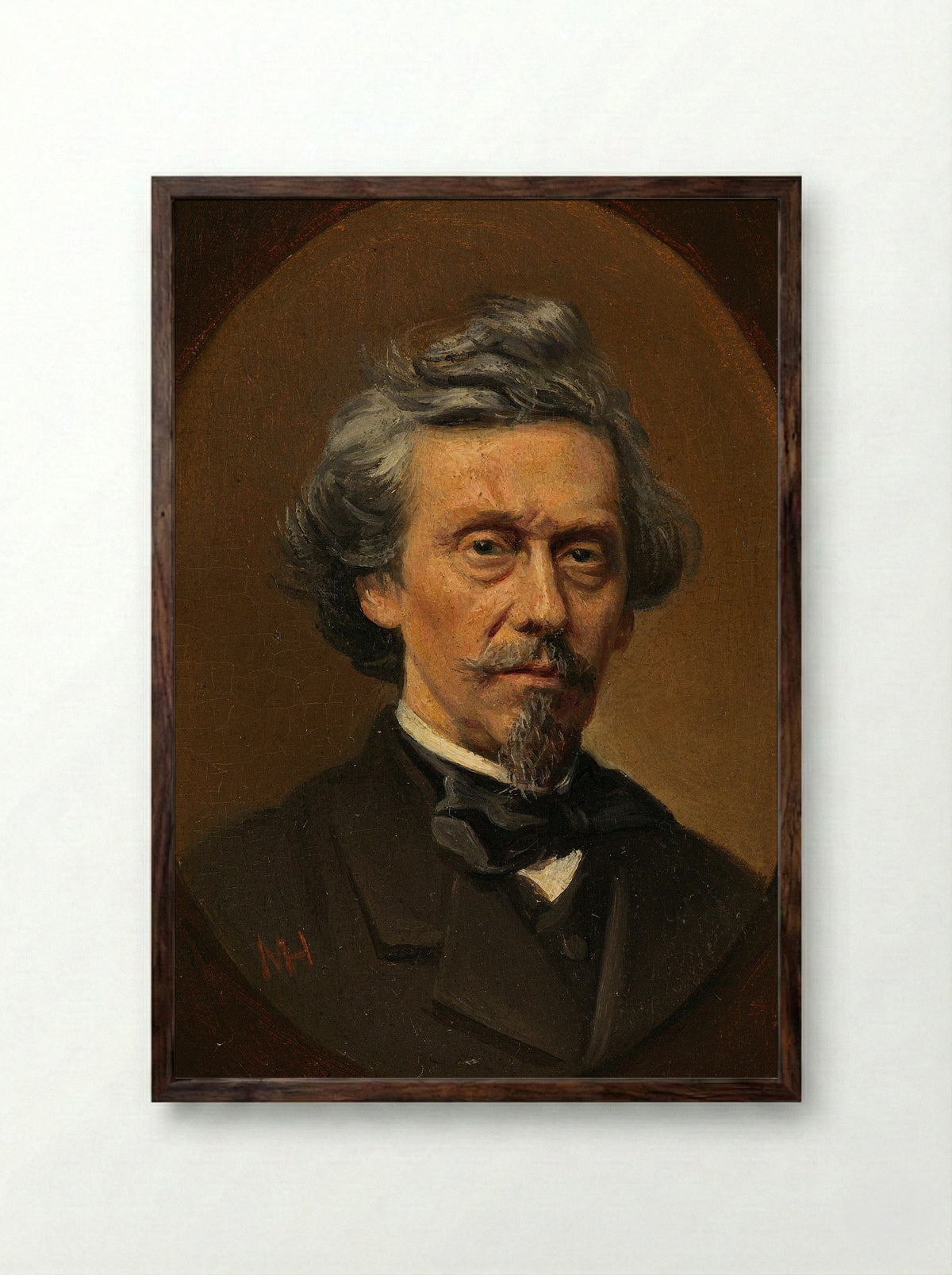 Petrus Franciscus Greive - Meijer Isaäc de Haan - Framed Print Dark Wood