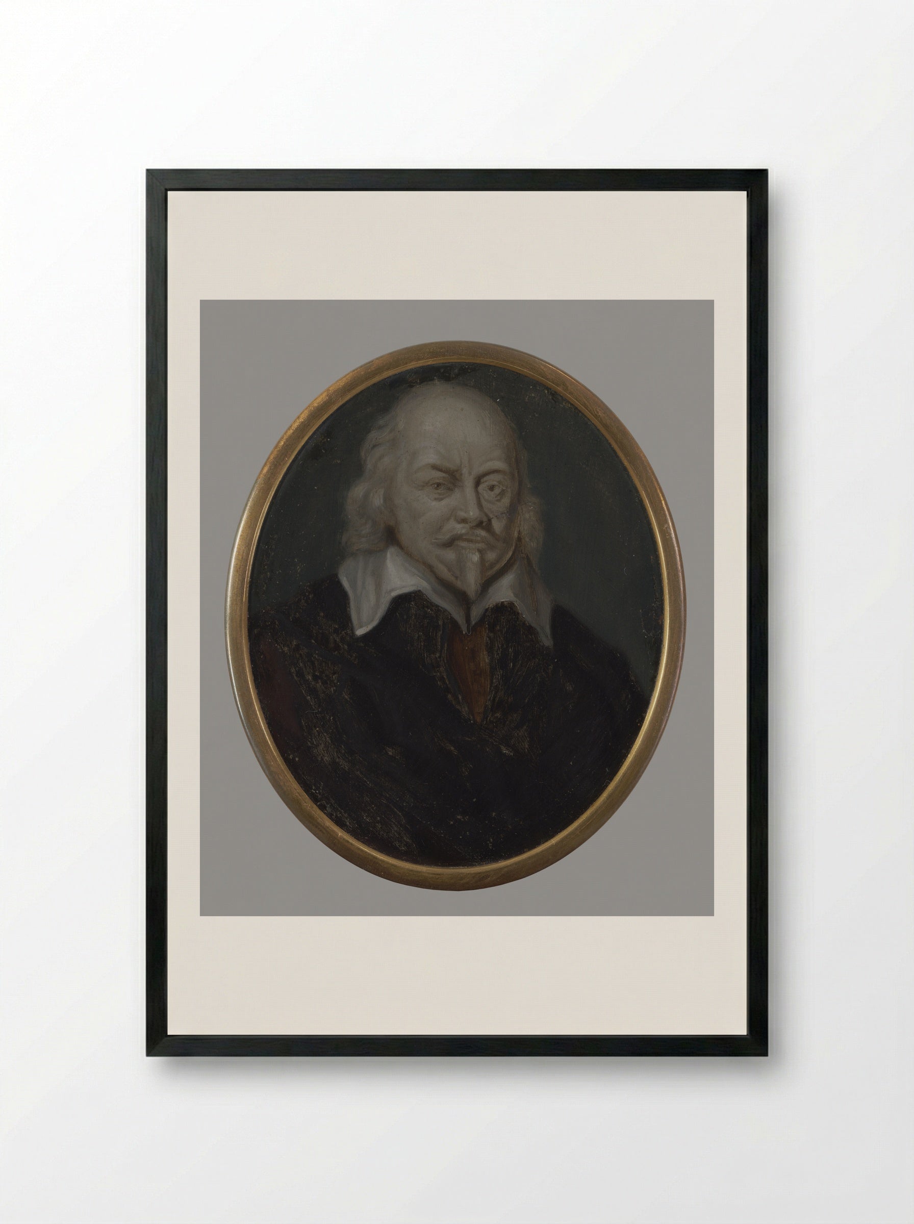 Petrus Scriverius (1576-1660) - Arnoud van Halen - Framed Print Black