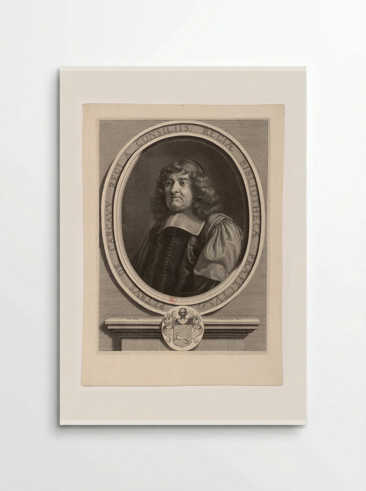 Petrus de Carcavy - Gérard Edelinck - Poster