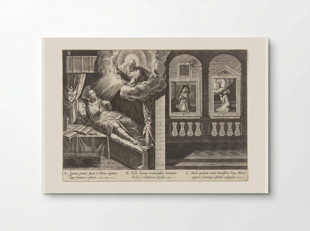 Petrus verschijnt aan Ignatius - Theodoor Galle - Poster