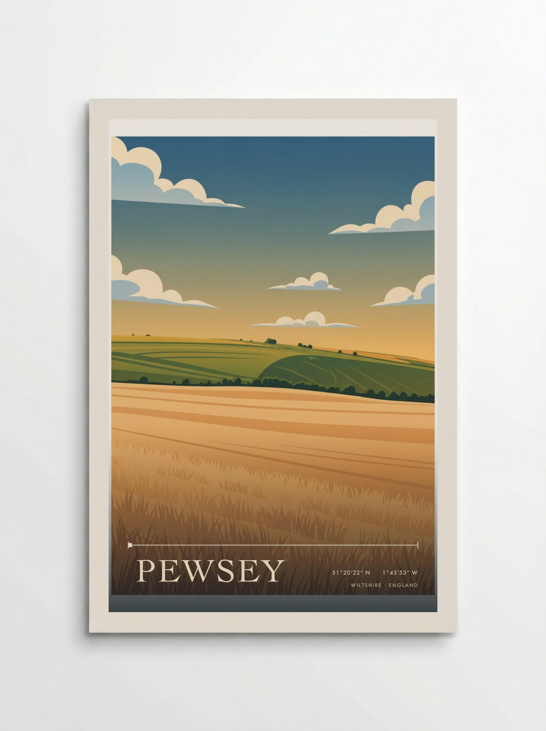 Pewsey Wiltshire England Travel Poster - Poster
