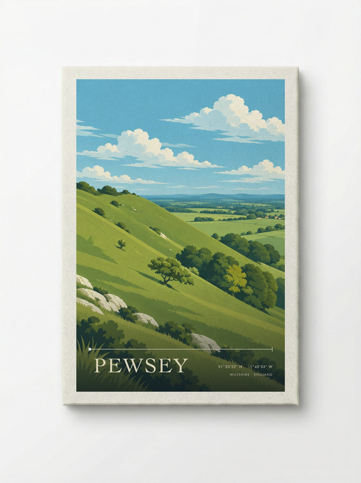Pewsey Wiltshire | Travel Poster - Canvas