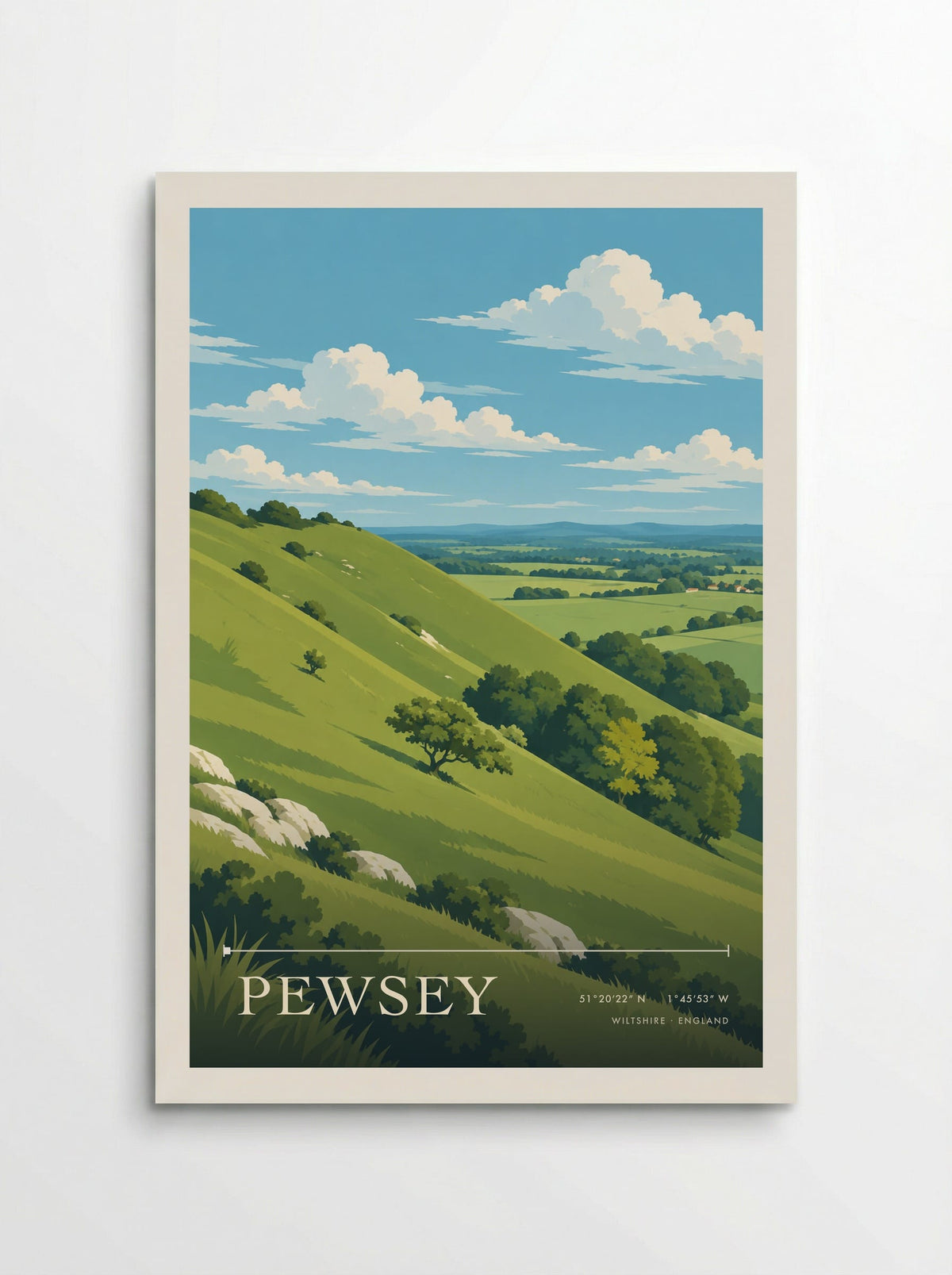 Pewsey Wiltshire | Travel Poster - Poster