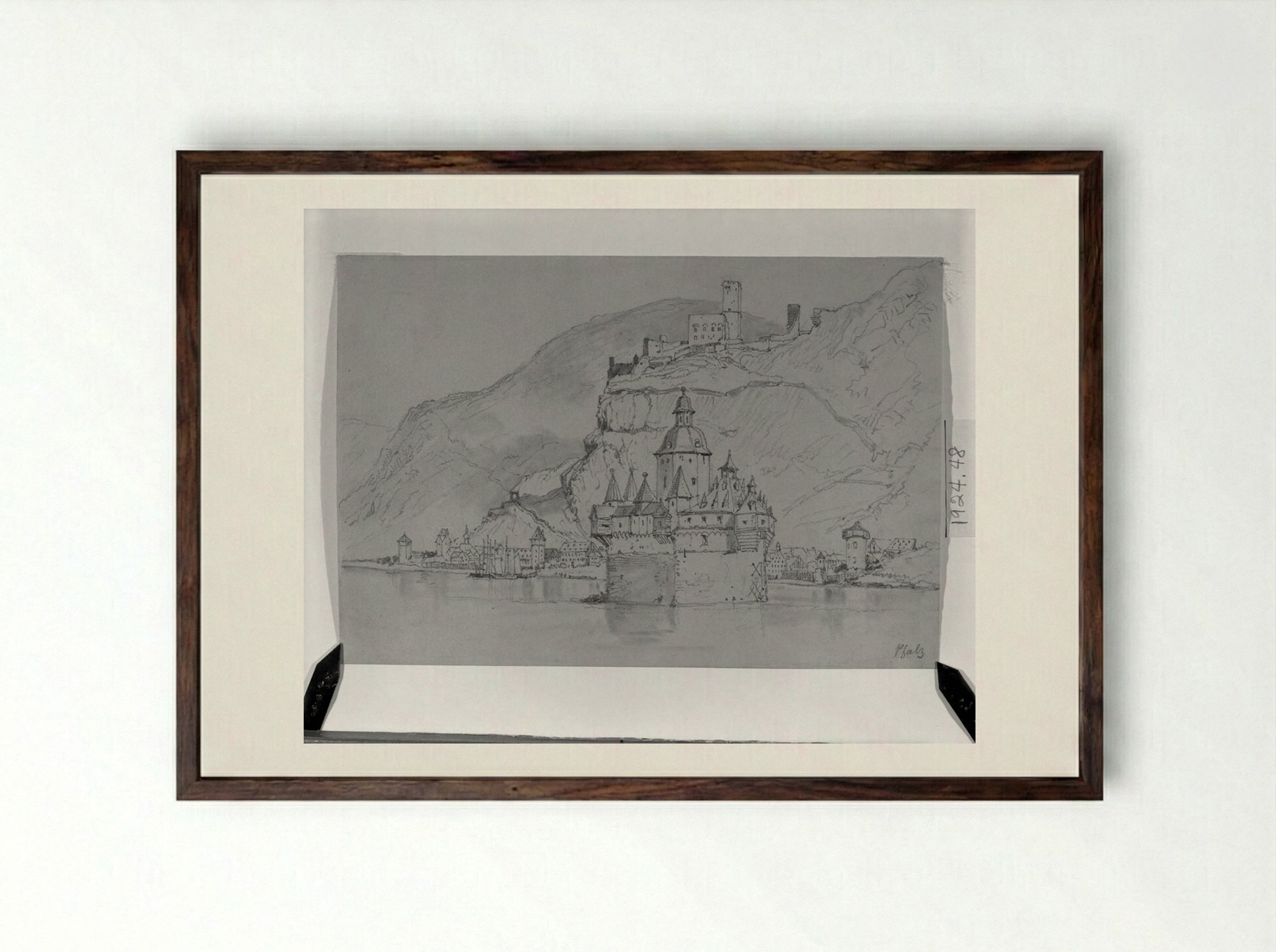 Pfalz - Samuel Prout - Framed Print Dark Wood
