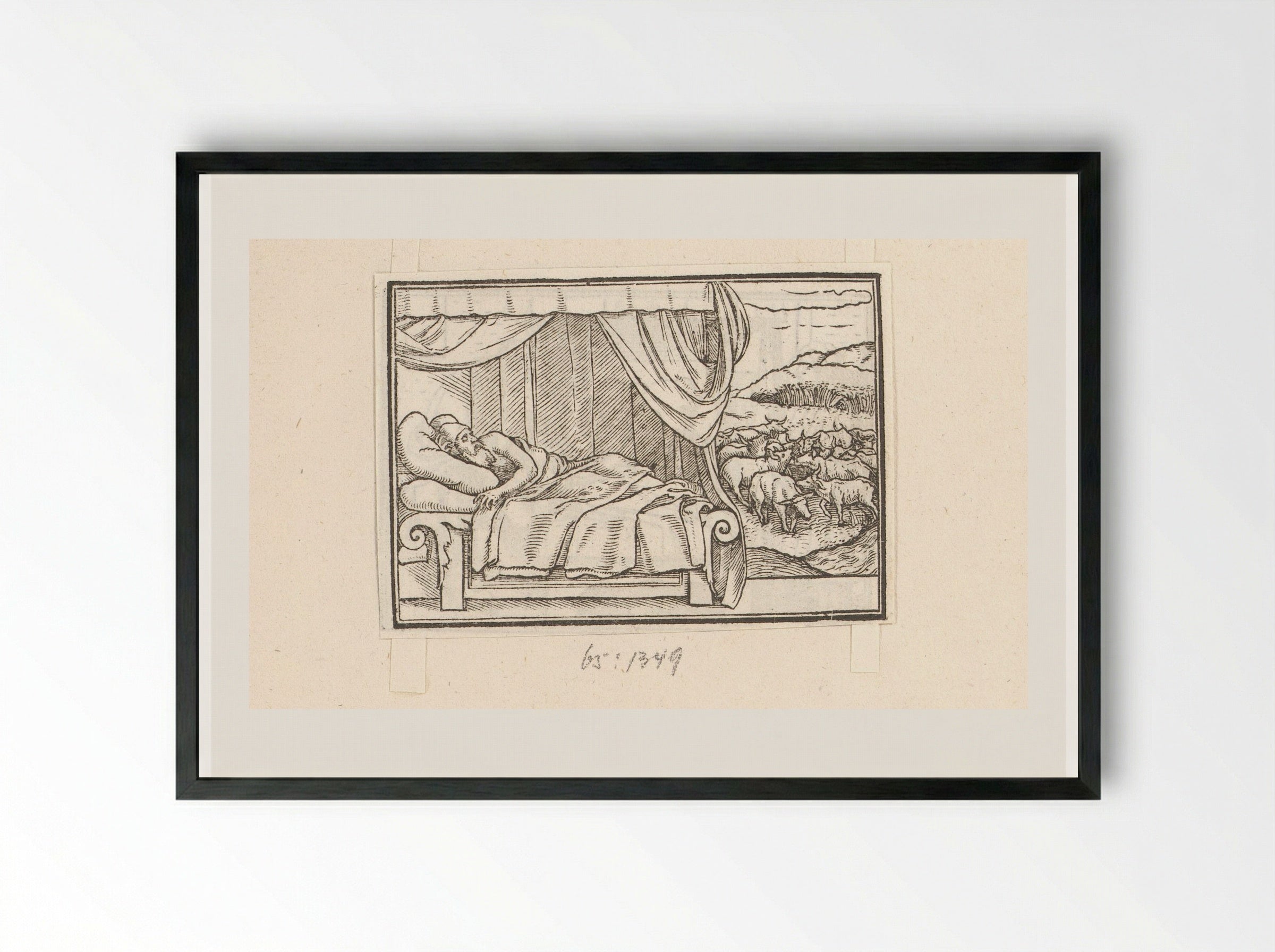 Pharaoh's Dream - Veit Rudolf Specklin - Framed Print Black