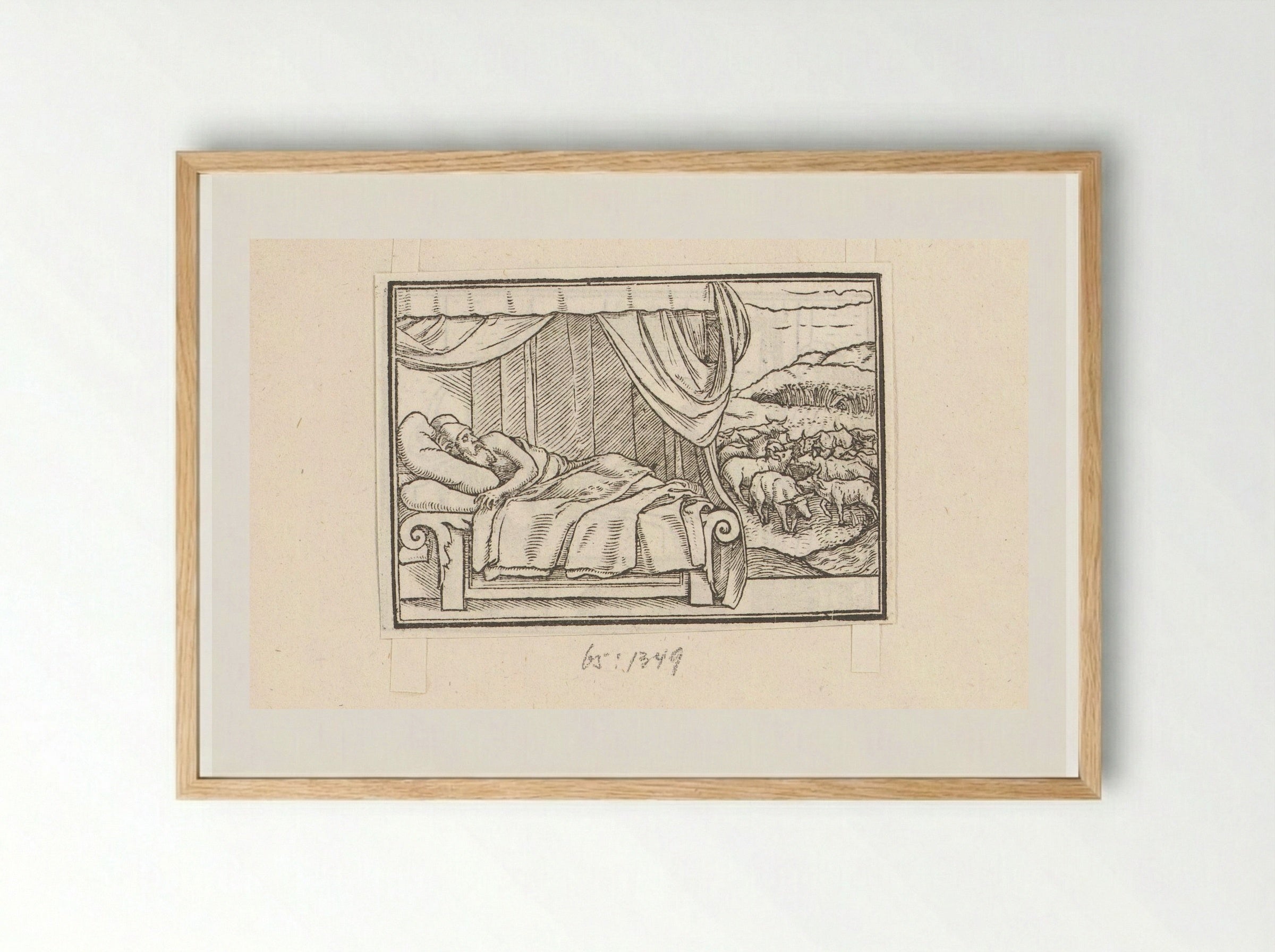 Pharaoh's Dream - Veit Rudolf Specklin - Framed Print Wood