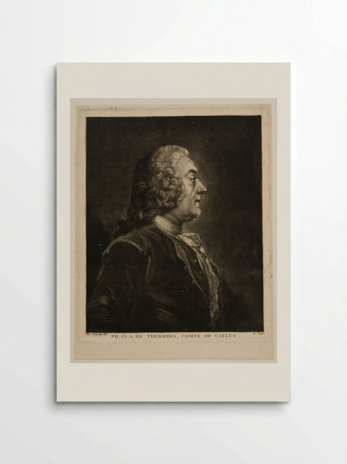 Philip Claude A. de Thubières, Comte de Caylus - Édouard Gautier d'Agoty - Poster