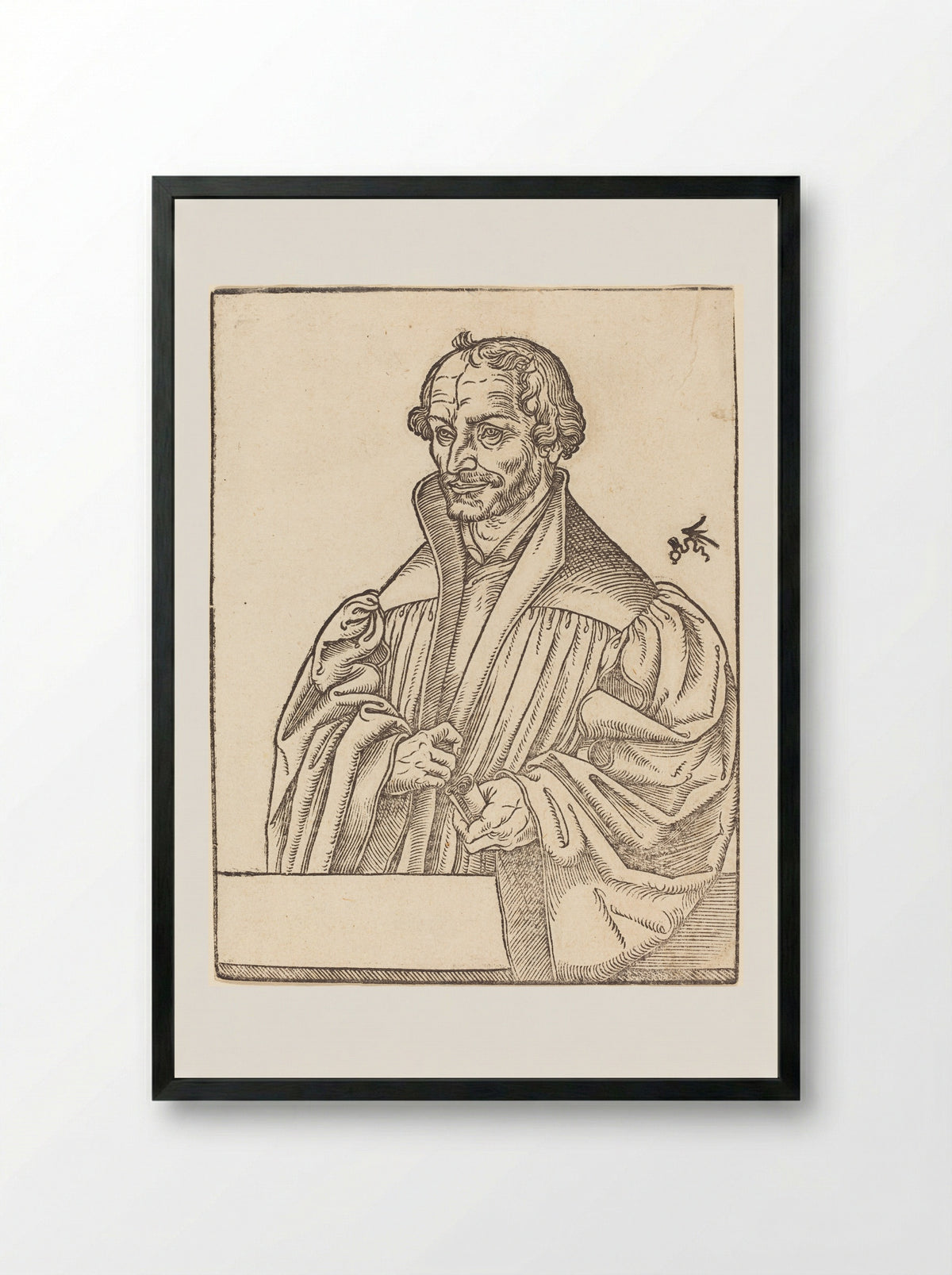 Philip Melanchthon - Lucas Cranach the Younger - Framed Print Black