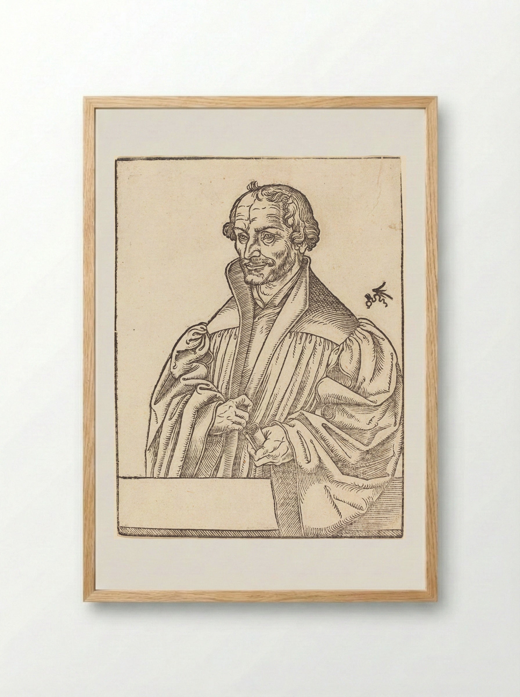 Philip Melanchthon - Lucas Cranach the Younger - Framed Print Wood
