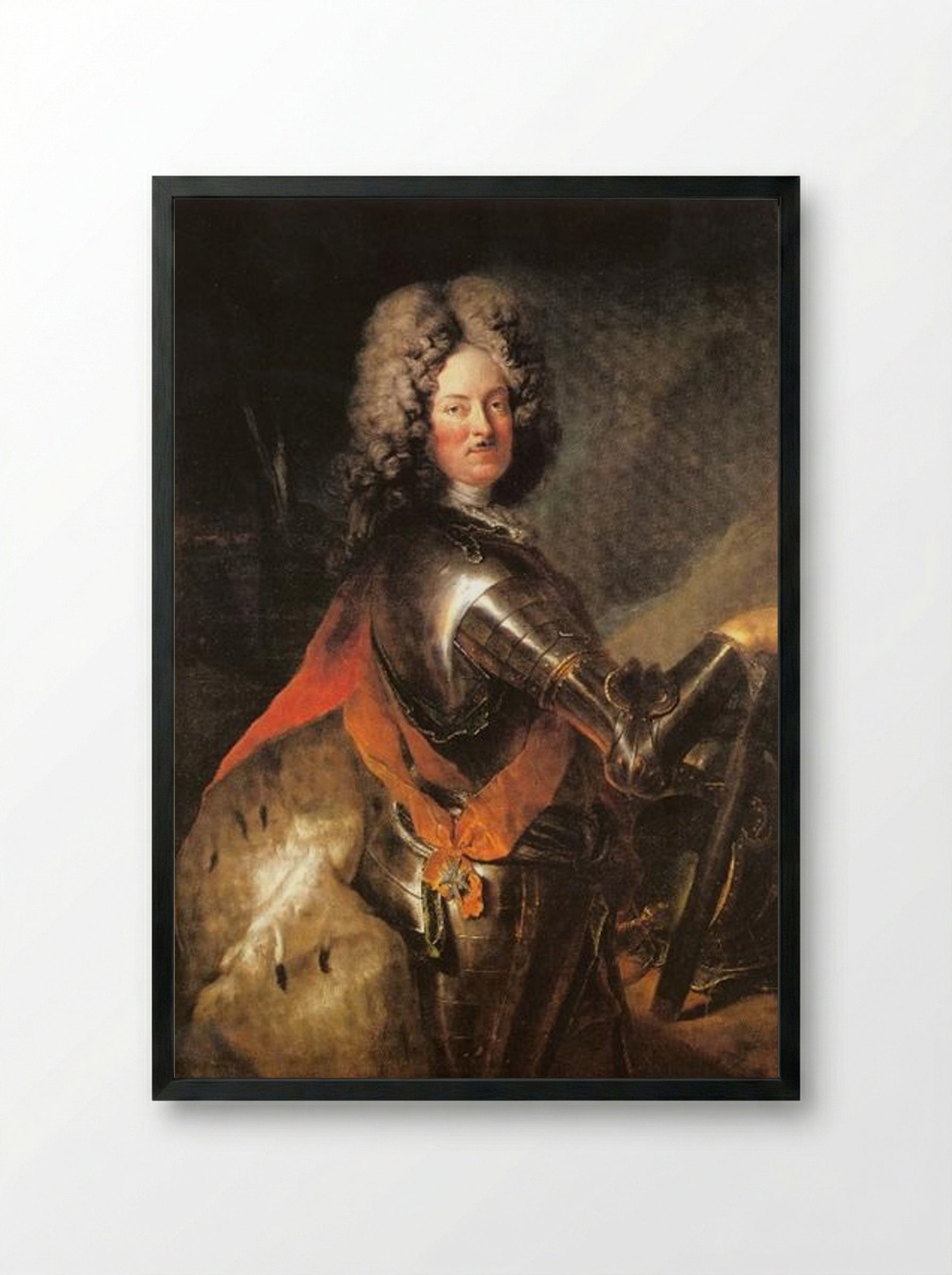 Philipp Wilhelm of Brandenburg-Schwedt - Antoine Pesne - Framed Print Black