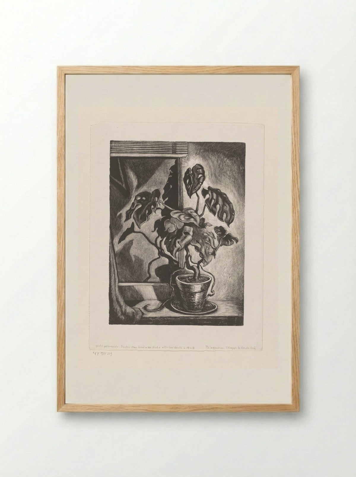 Philodendron - Wanda Gág - Framed Print Wood