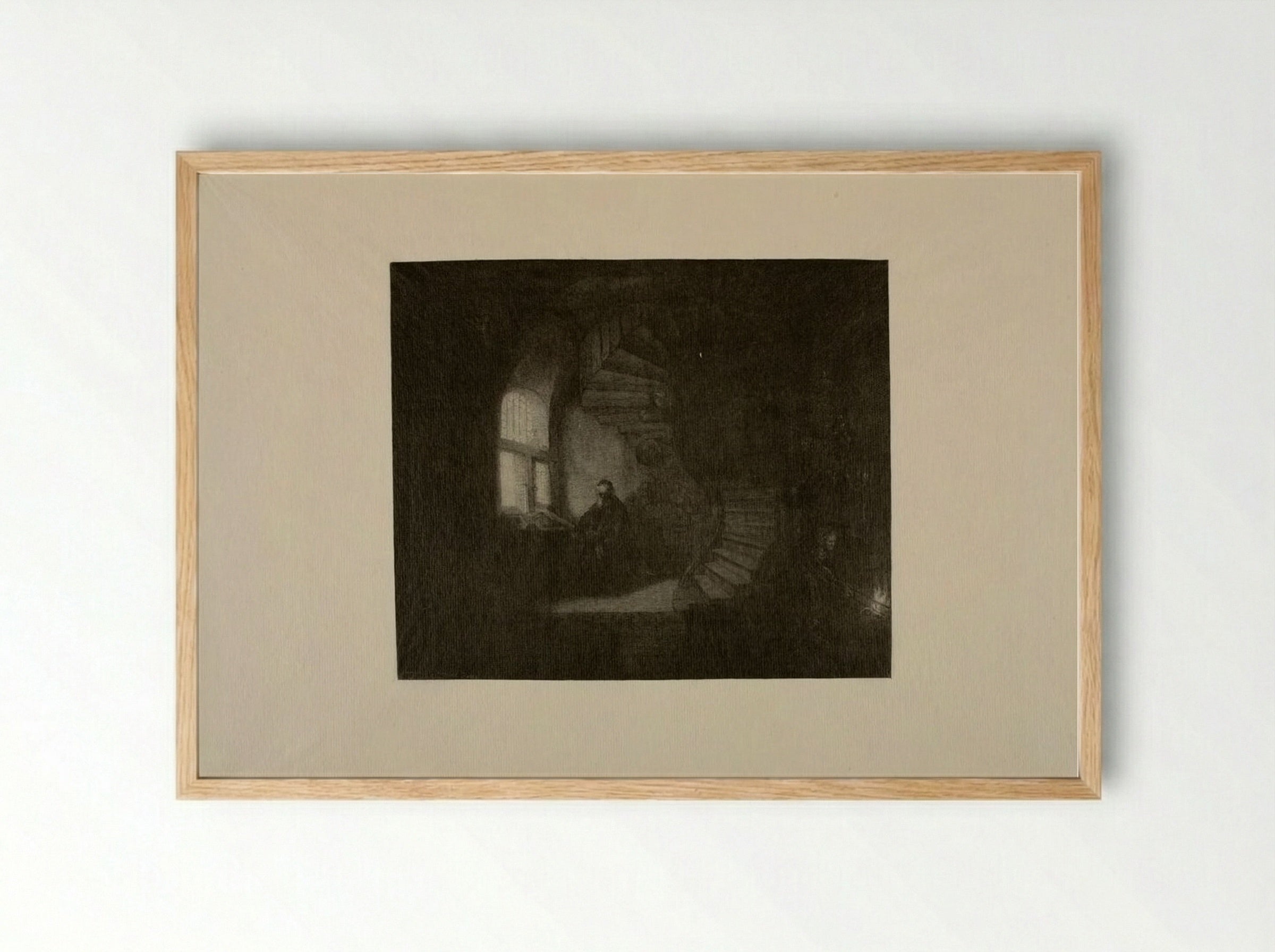 Philosopher in Meditation - Timothy Cole - Framed Print Wood