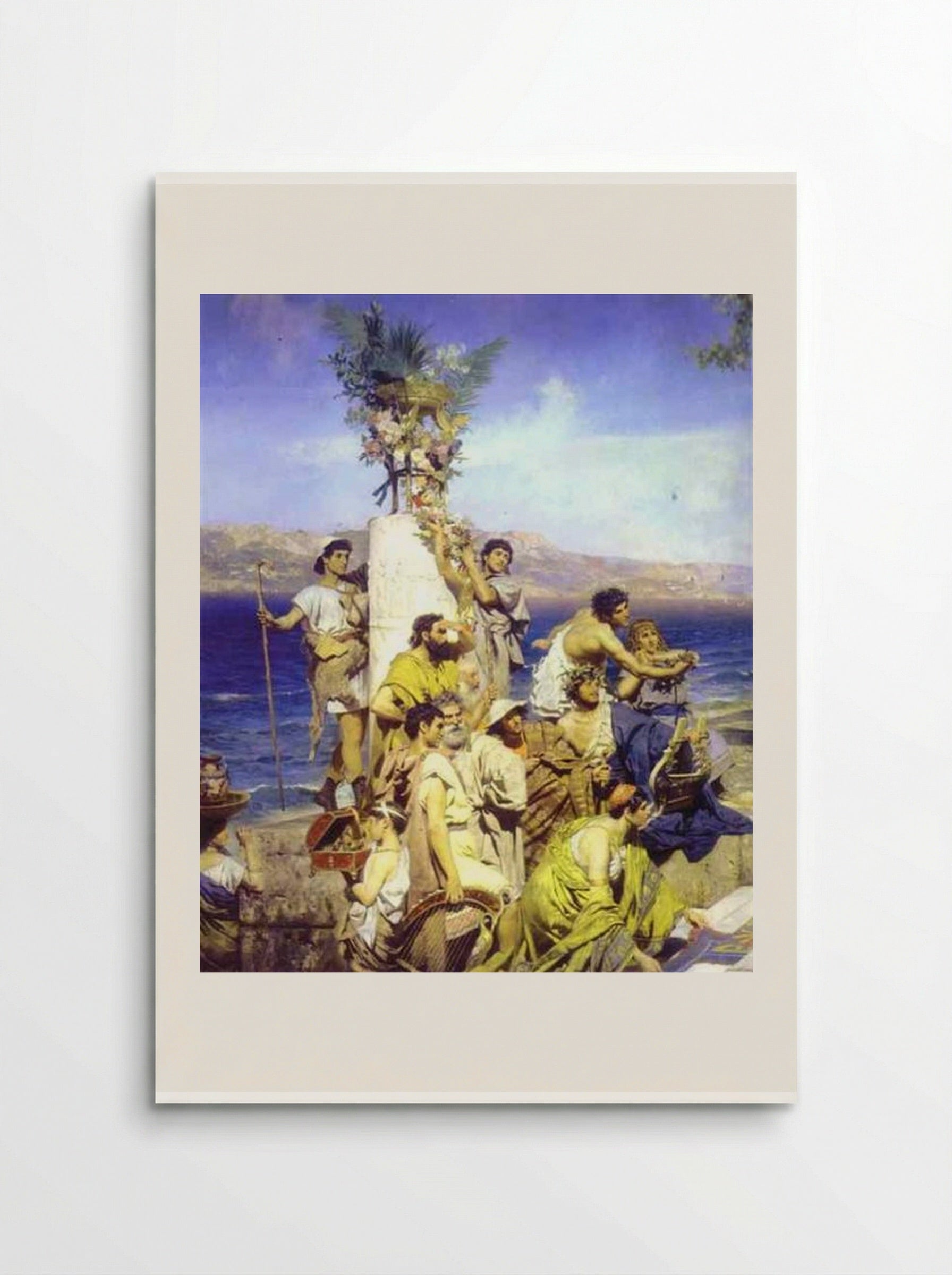 Phryne at the Poseidonia in Eleusis - Henryk Siemiradzki - Poster
