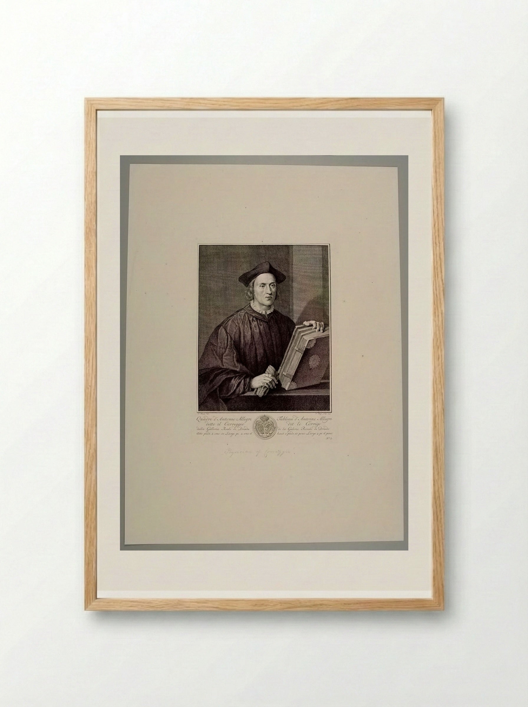 Physician of Correggio - Pieter Tanjé - Framed Print Wood