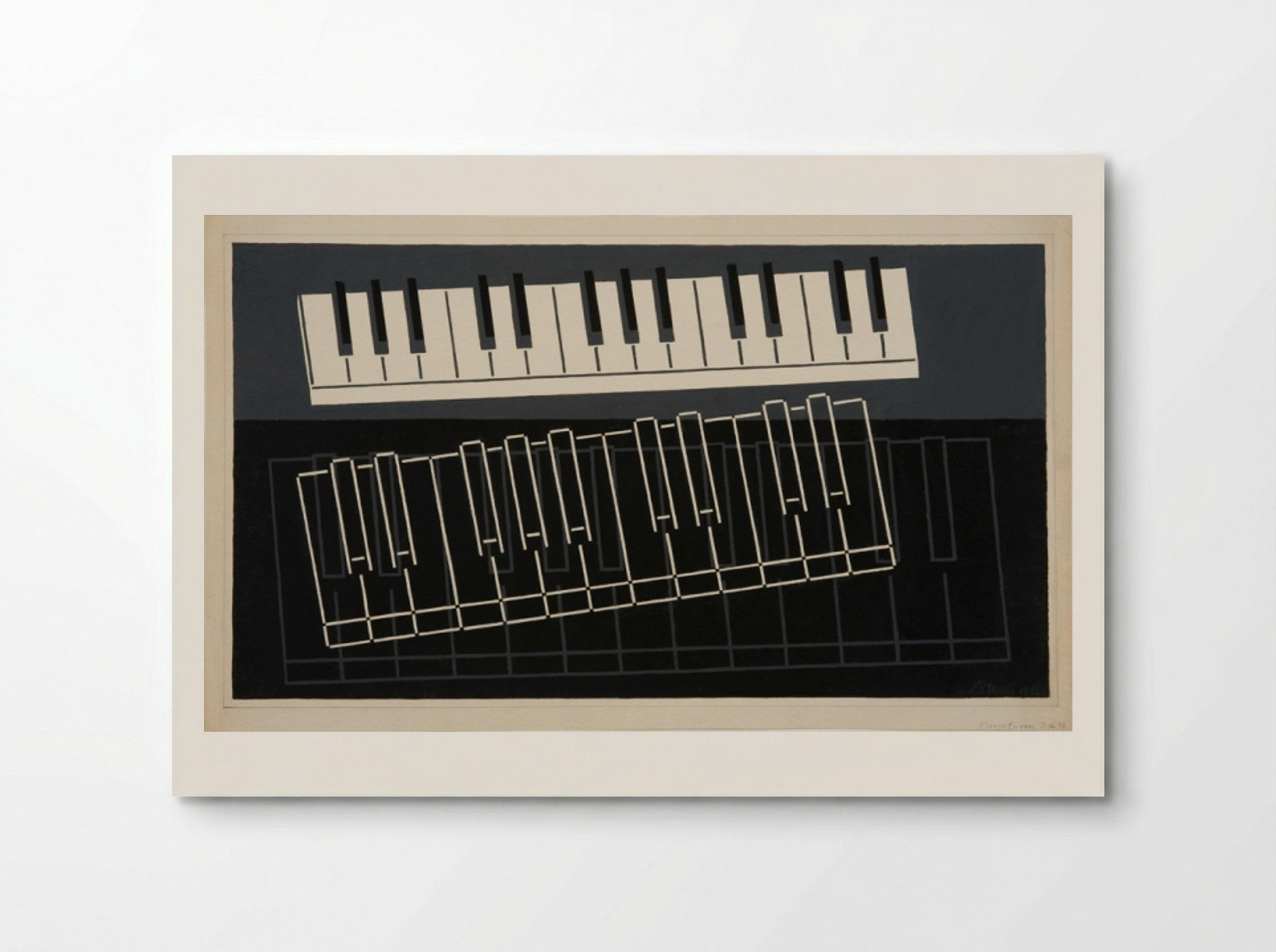 Piano Keys - Josef Albers - Poster