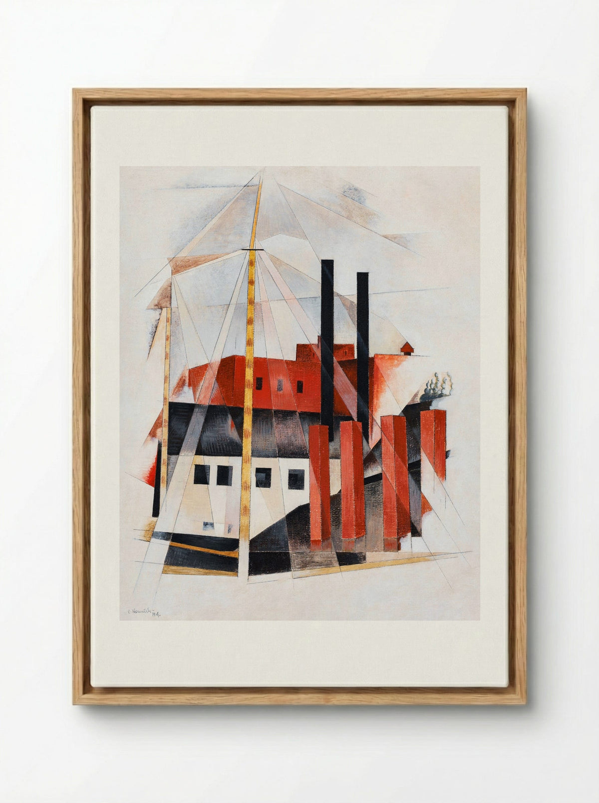 Piano Mover's Holiday - Charles Demuth - Framed Canvas Wood