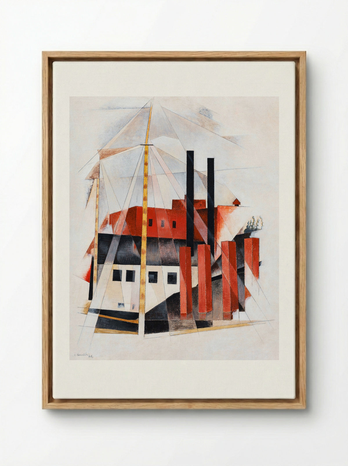 Piano Mover's Holiday - Charles Demuth - Framed Canvas Wood