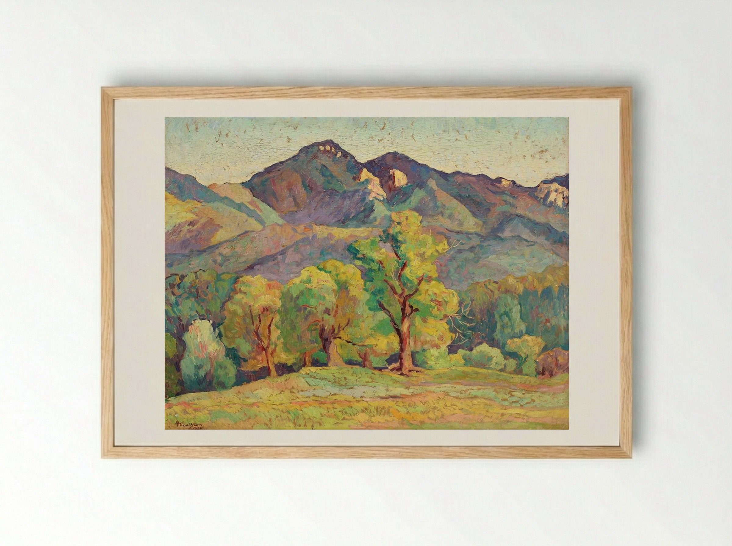 Piatra Craiului - Ion Theodorescu-Sion - Framed Print Wood