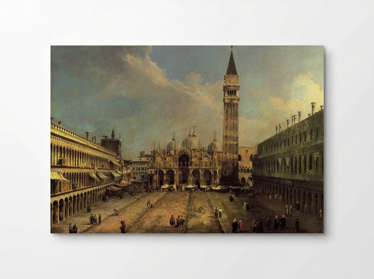 Piazza San Marco Looking East along the Central Line - Canaletto - Poster