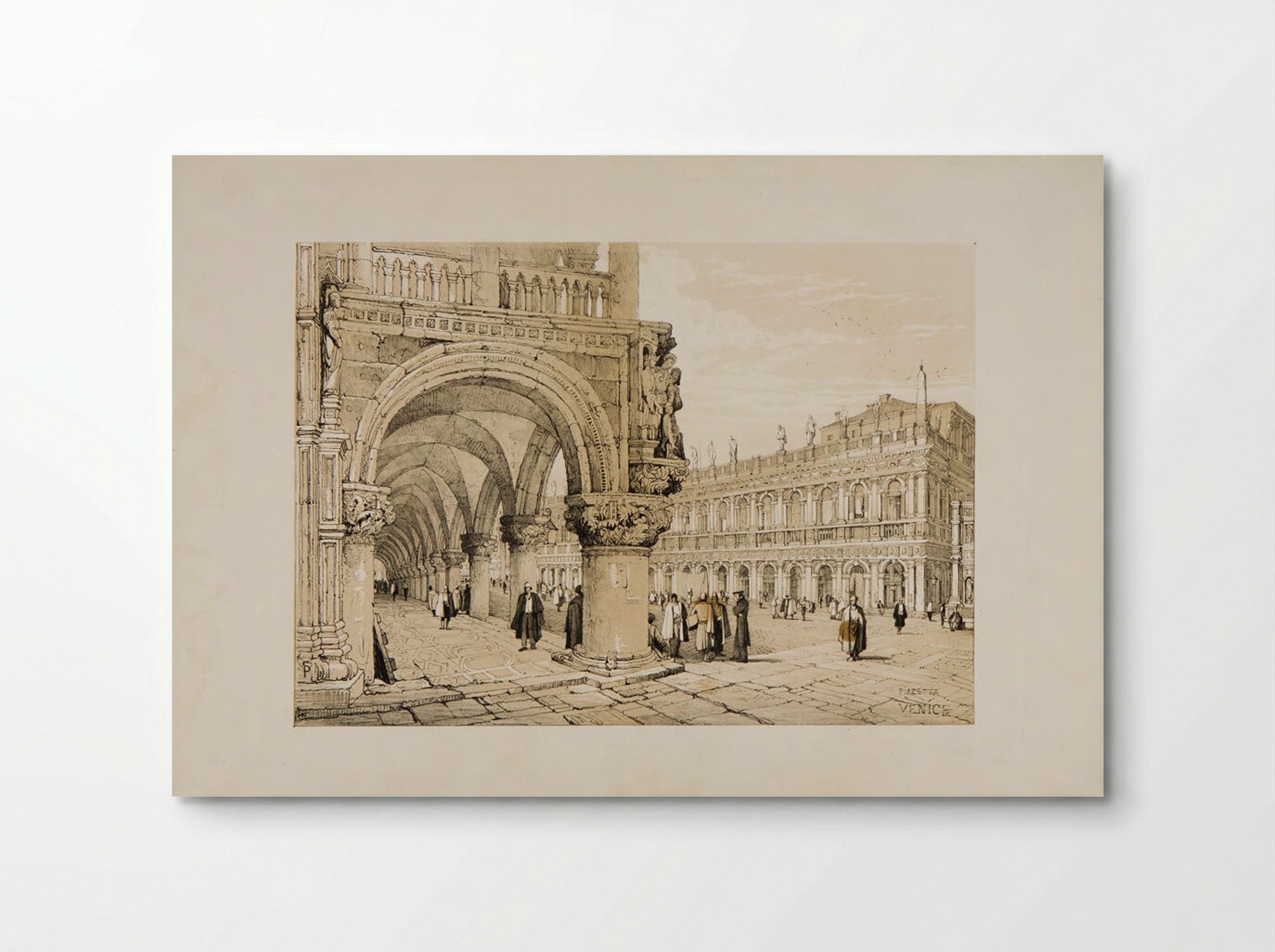 Piazzetta, Venice - Samuel Prout - Poster