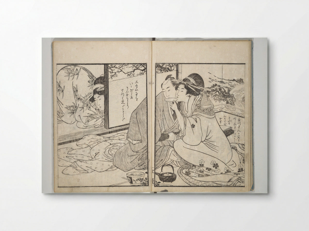Picture Book of the Hitachi Obi (Enpon futahashira) - Kitagawa Utamaro - Poster