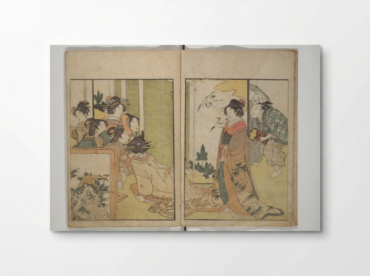 Picture Book on Flowers of the Four Seasons - Kitagawa Utamaro - Poster