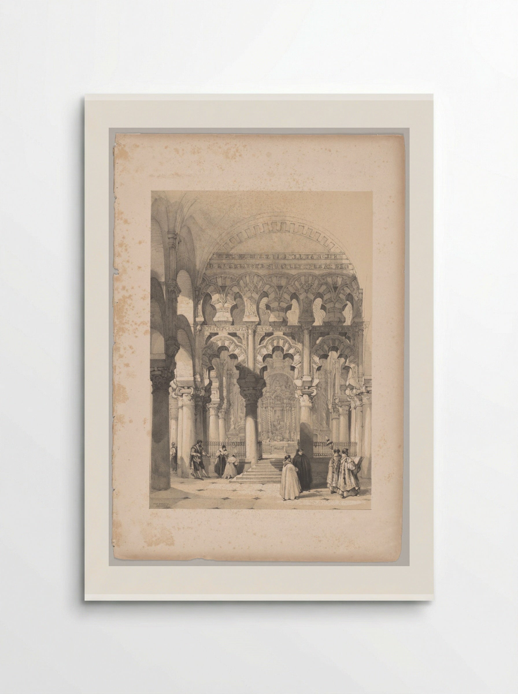 Picturesque Sketches in Spain: The Mosque, Cordova - Thomas Shotter Boys - Poster