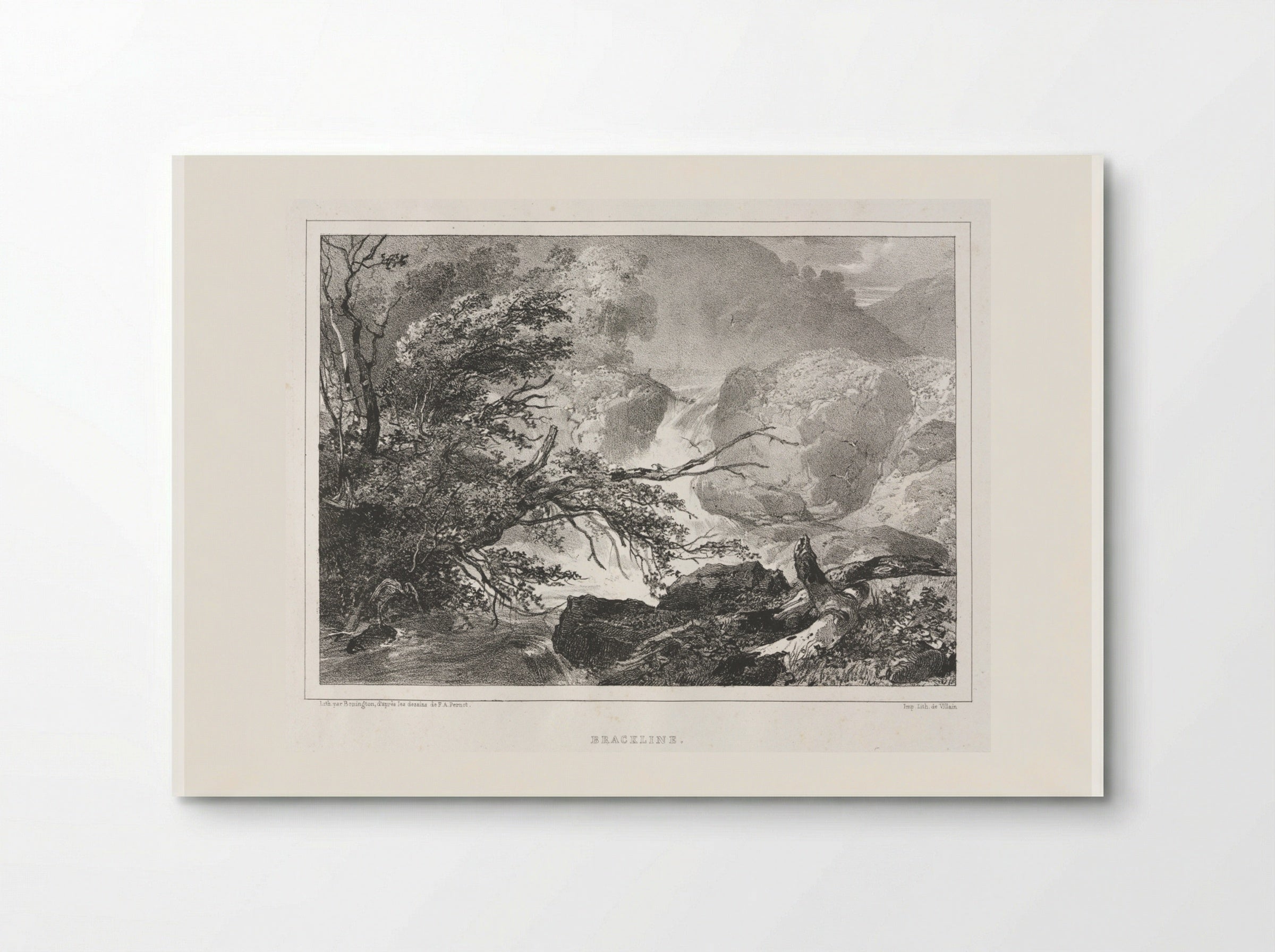 Picturesque Views of Scotland: Brackline - Richard Parkes Bonington - Poster