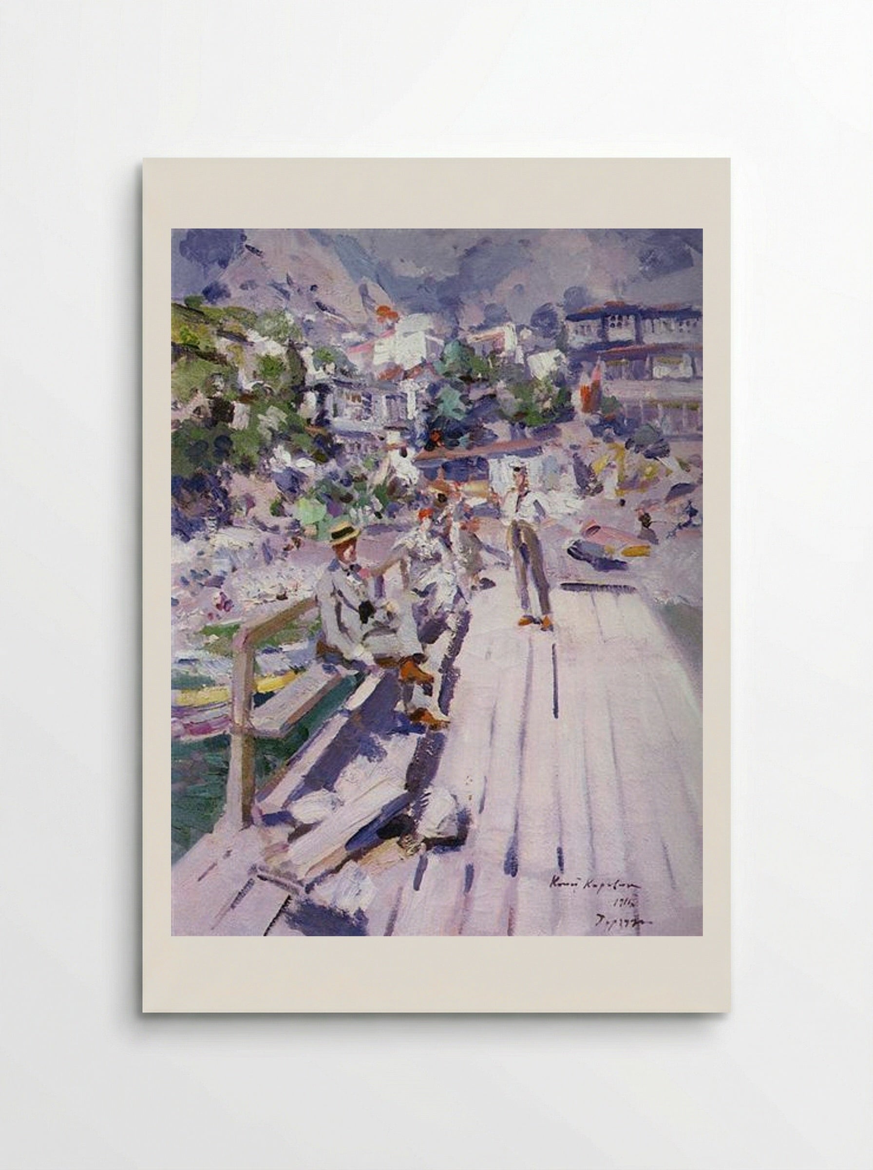 Pier in Gurzuf - Konstantin Korovin - Poster