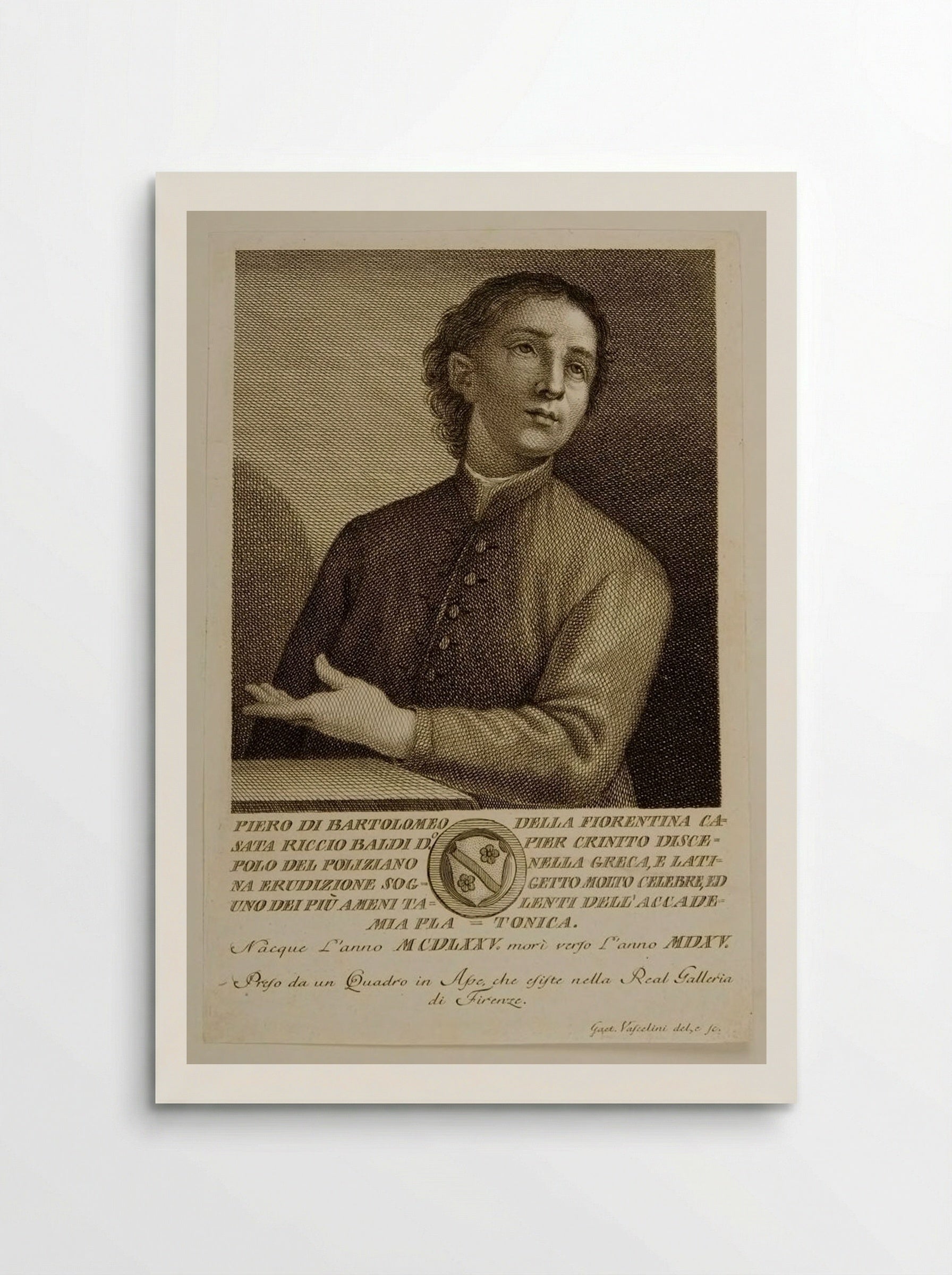 Piero di Bartolommeo Riccio Baldi - Gaetano Vascellini - Poster