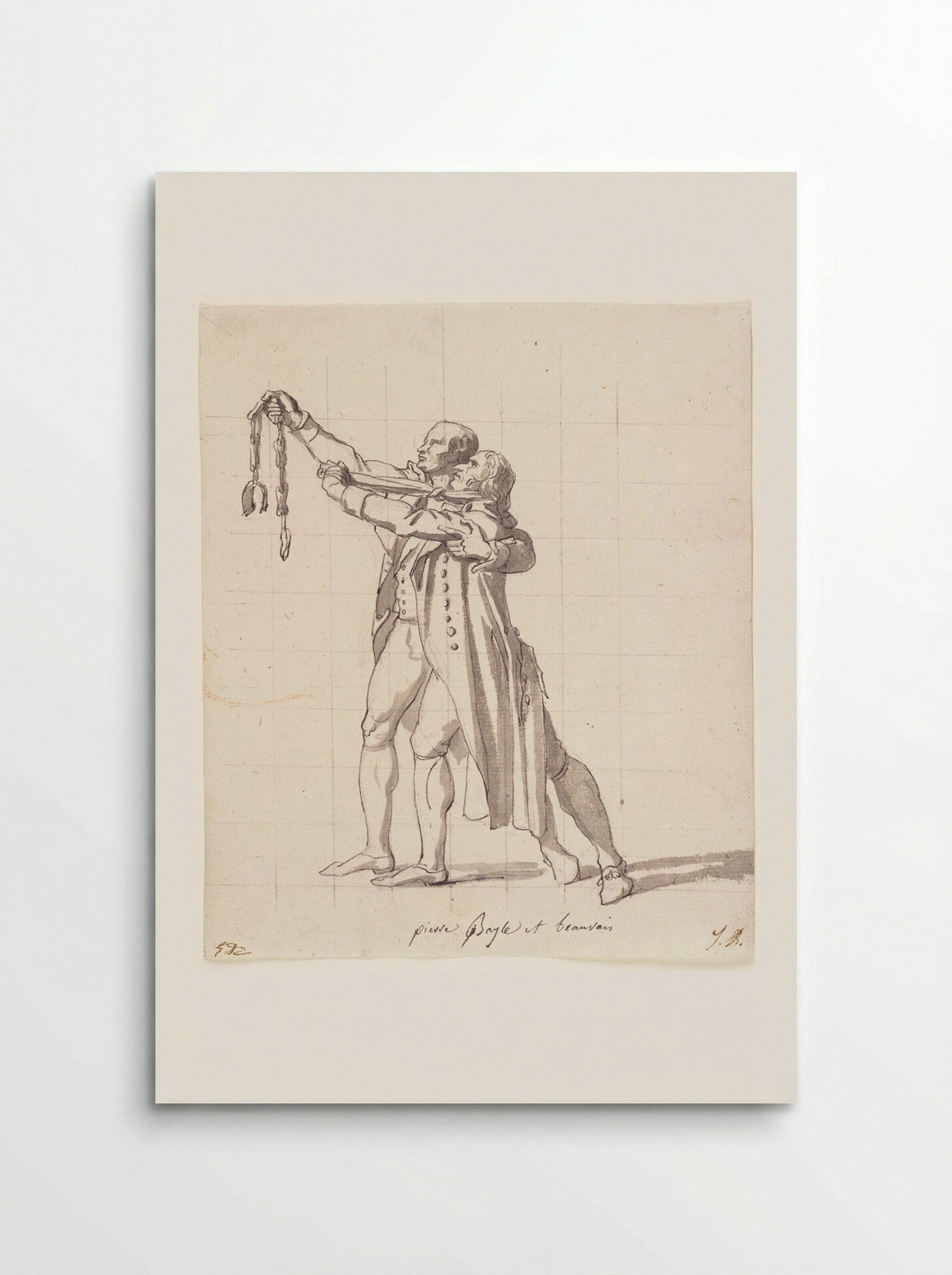 Pierre Baille and Charles Beauvais de Préau - Jacques-Louis David - Poster