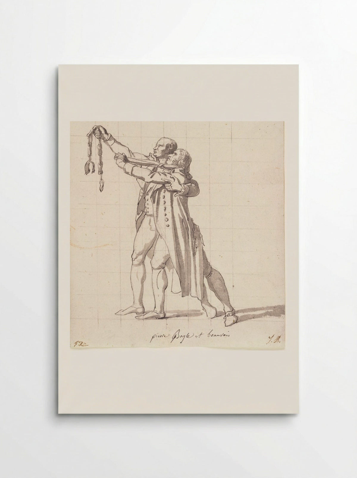 Pierre Baille and Charles Beauvais de Préau - Jacques-Louis David - Poster