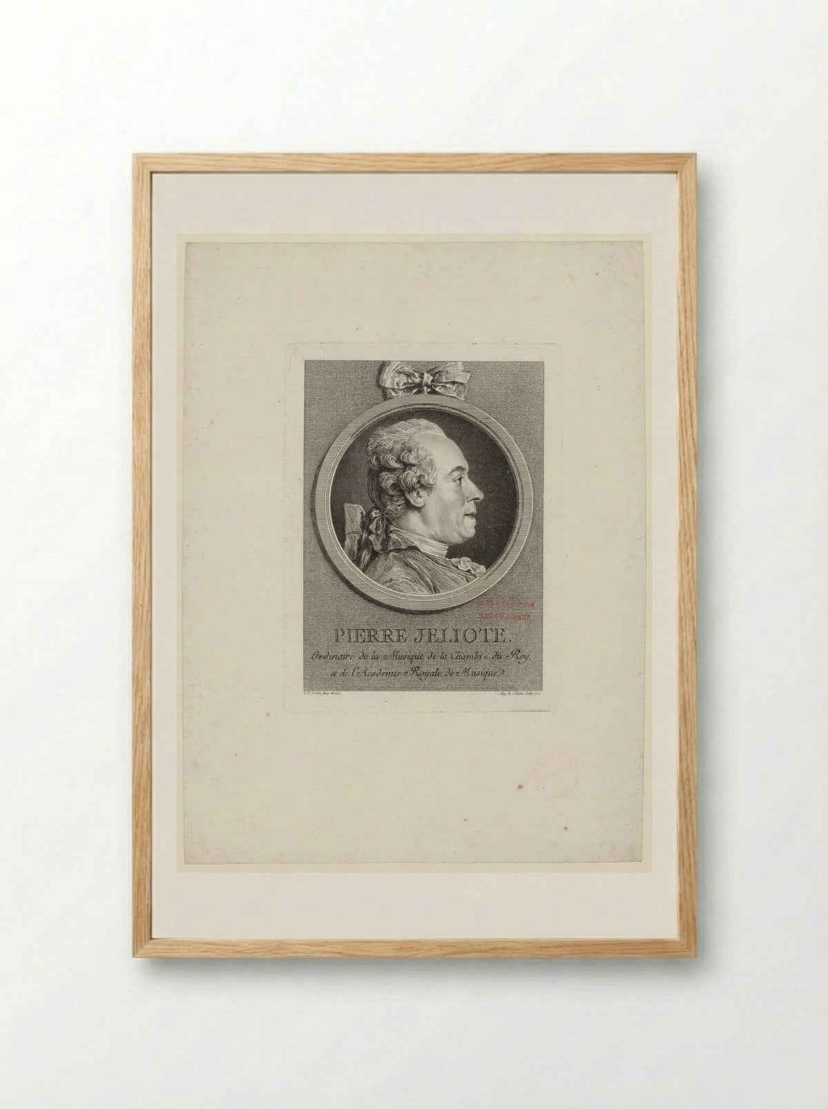 Pierre Jeliote - Augustin de Saint-Aubin - Framed Print Wood
