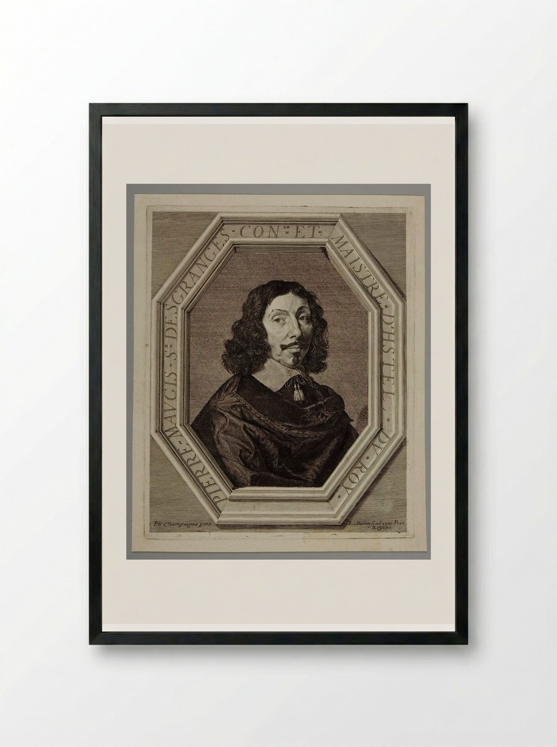Pierre Maugis des Granges - Jean Morin - Framed Print Black