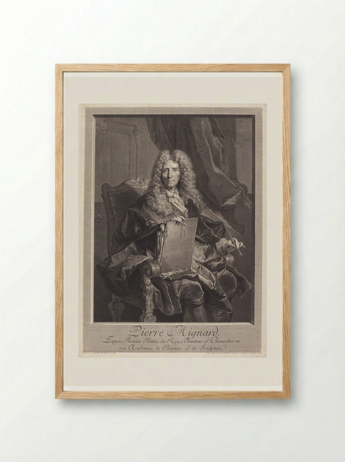 Pierre Mignard - Georg Friedrich Schmidt - Framed Print Wood