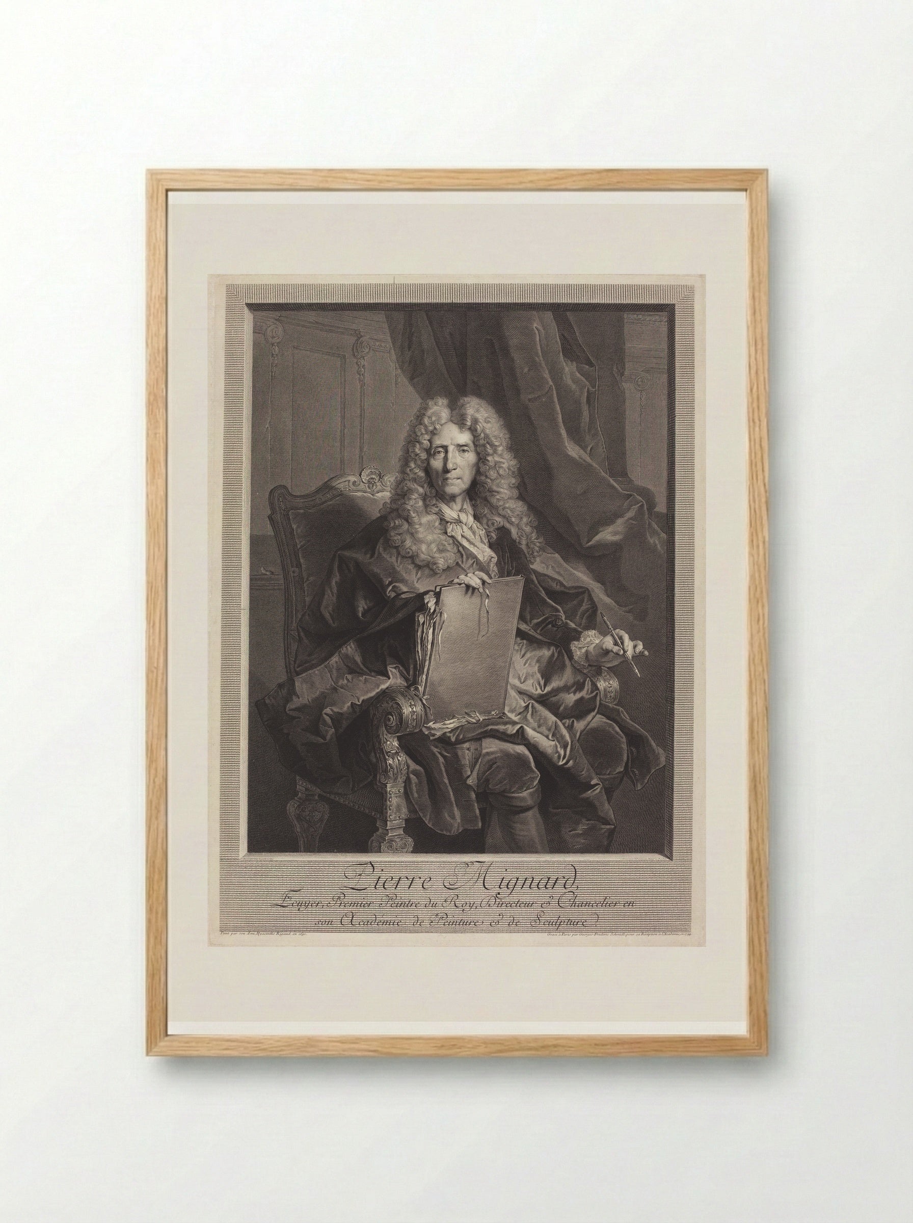 Pierre Mignard - Georg Friedrich Schmidt - Framed Print Wood