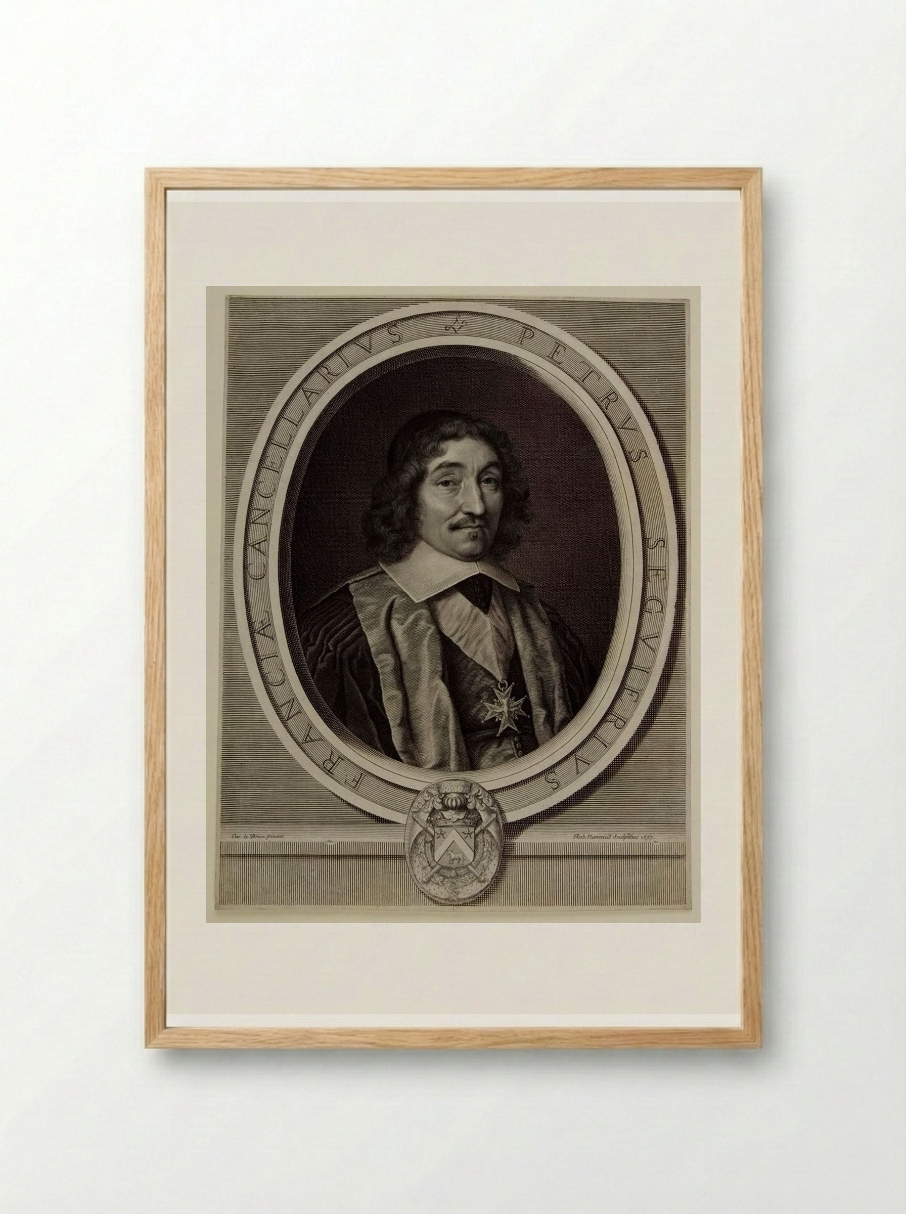 Pierre Séguier - Robert Nanteuil - Framed Print Wood