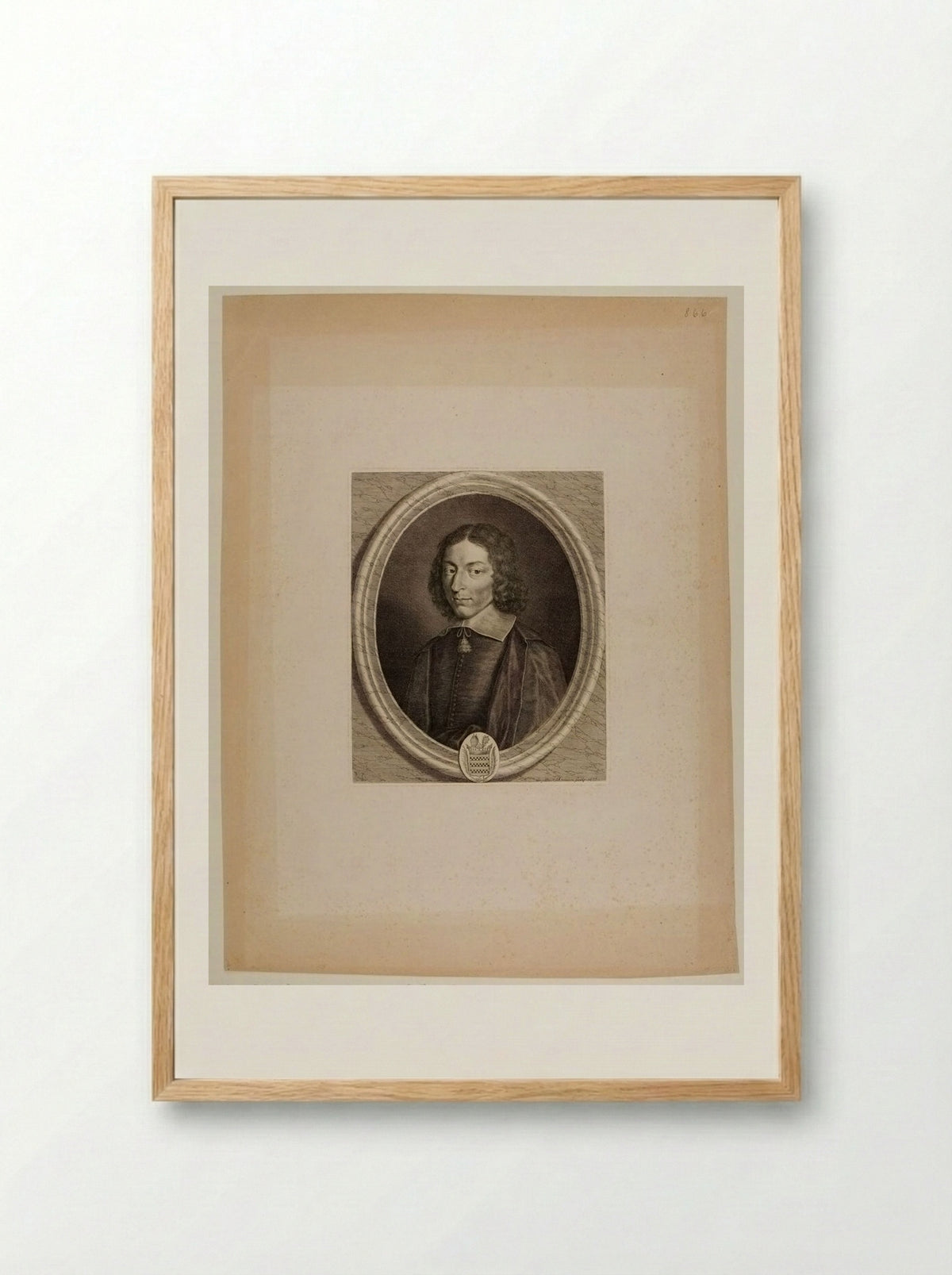 Pierre du Cambout, Cardinal de Coislin - Grégoire Huret - Framed Print Wood