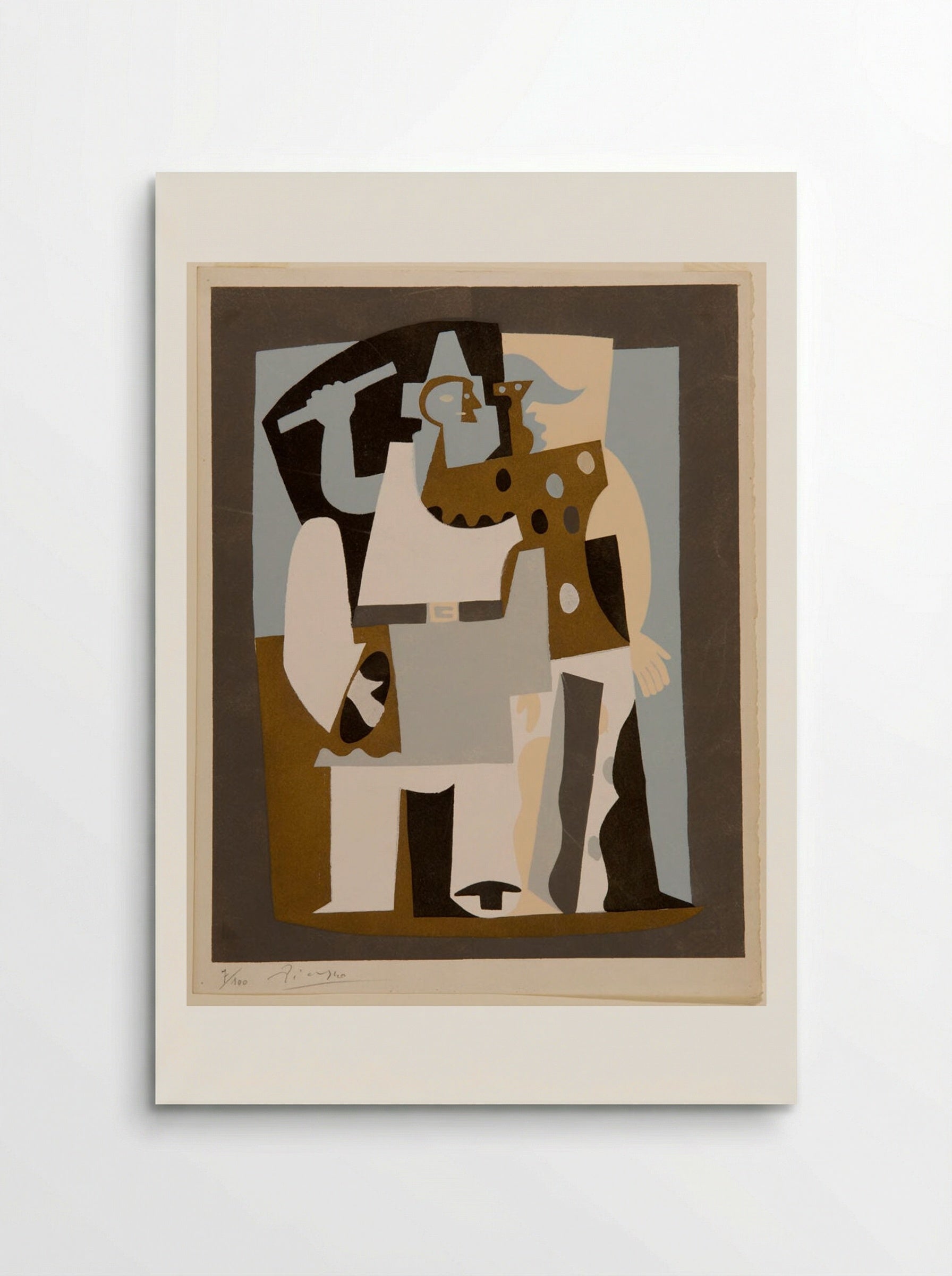 Pierrot, Orchestra Conductor - Pablo Picasso - Poster