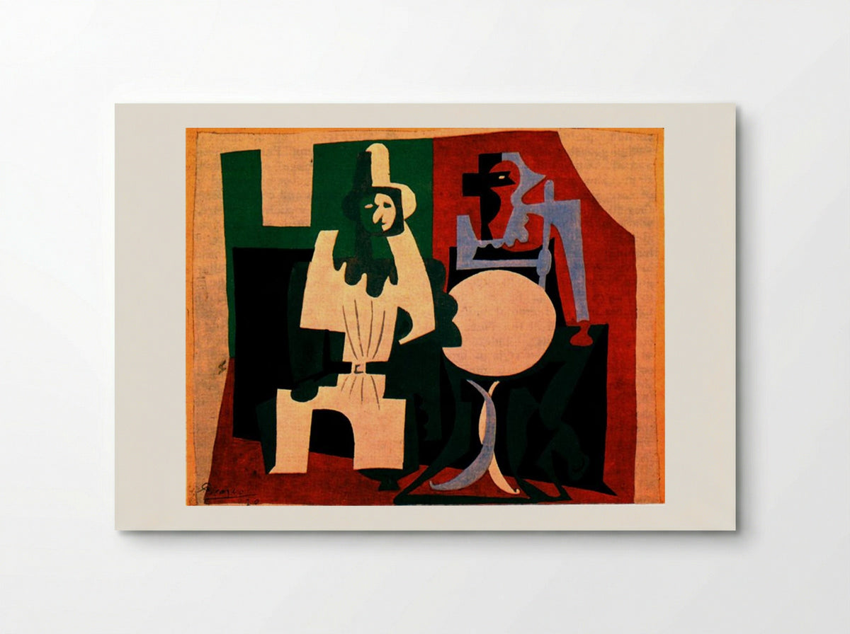 Pierrot and Harlequin - Pablo Picasso - Poster