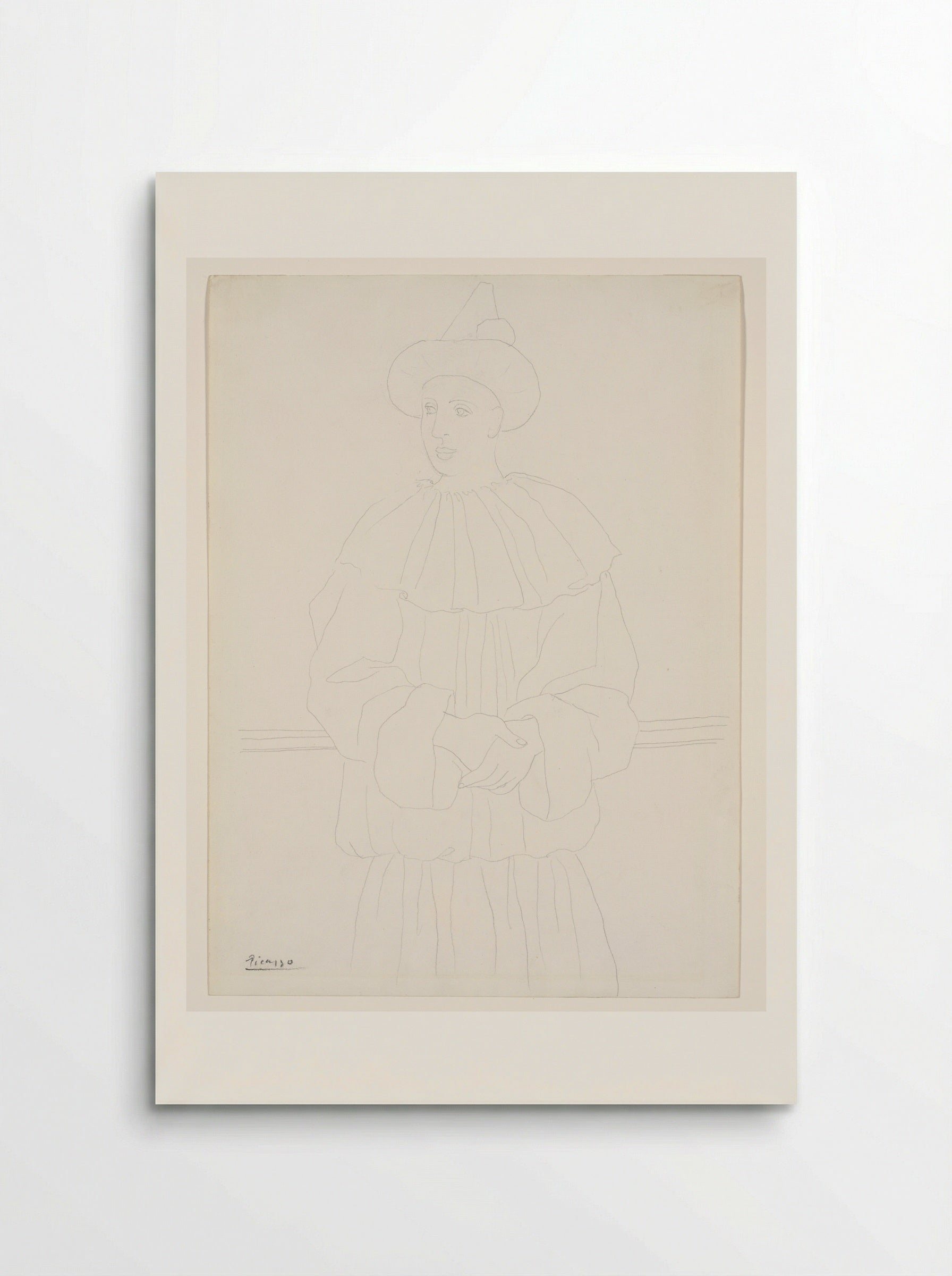 Pierrot - Pablo Picasso - Poster