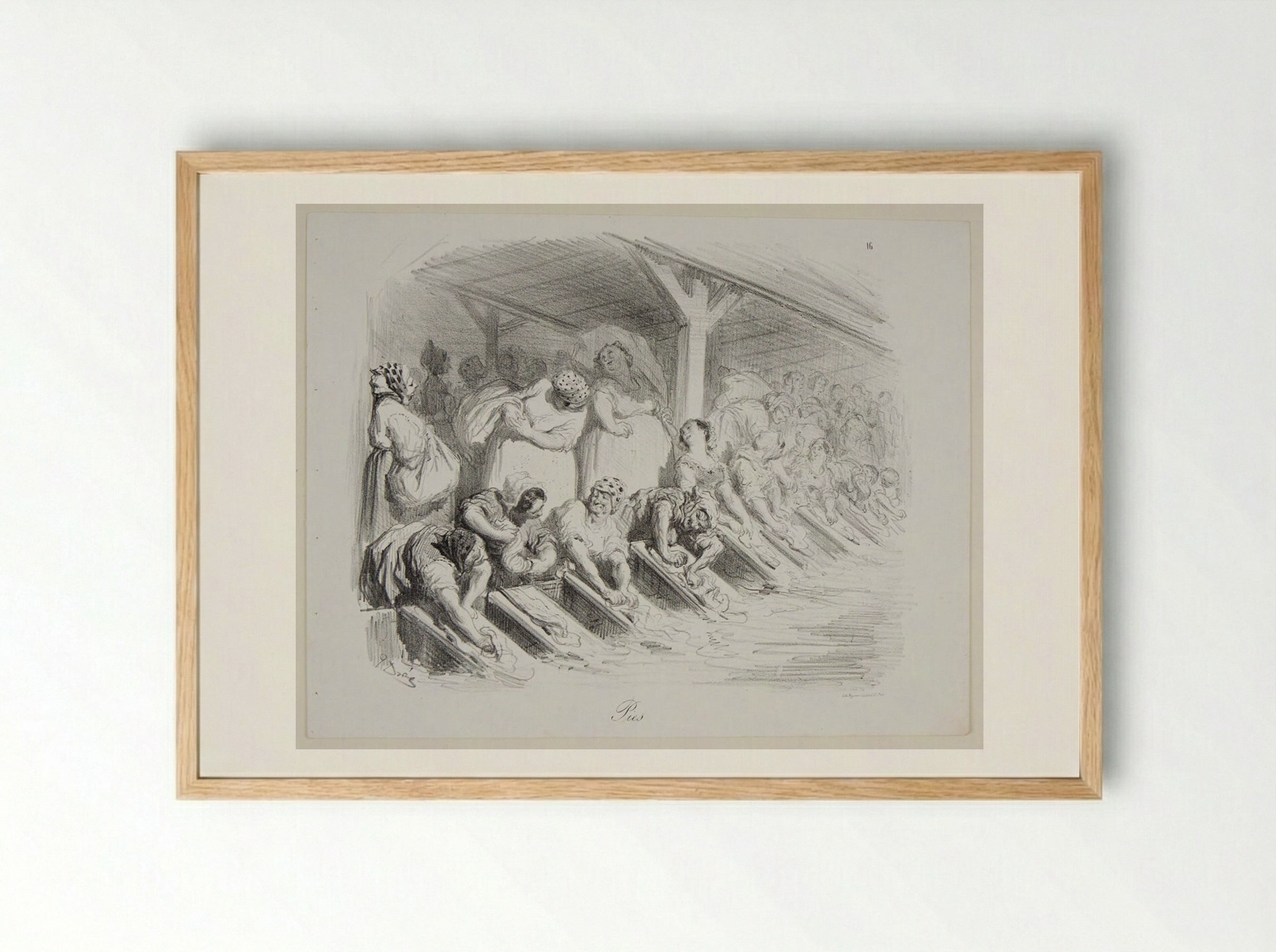 Pies (The Magpies) - Gustave Doré - Framed Print Wood