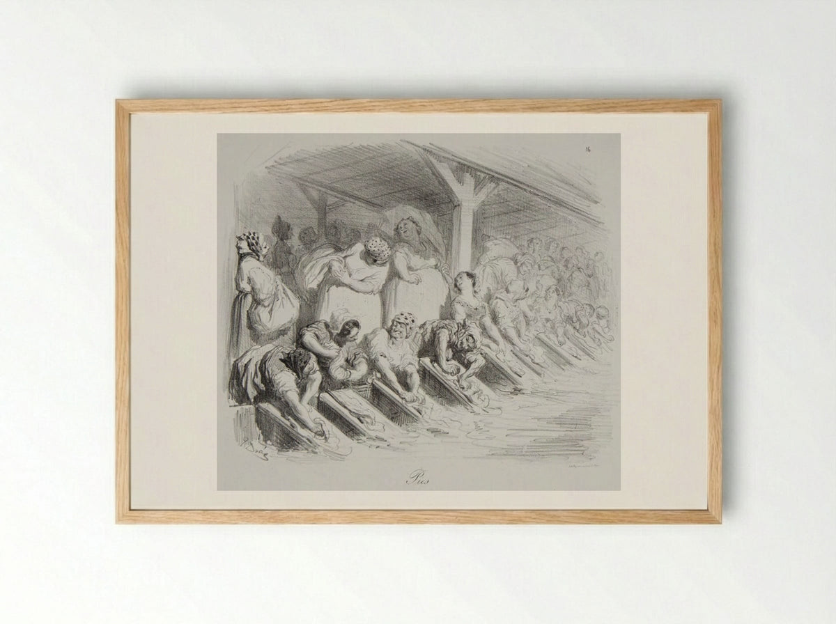 Pies (The Magpies) - Gustave Doré - Framed Print Wood