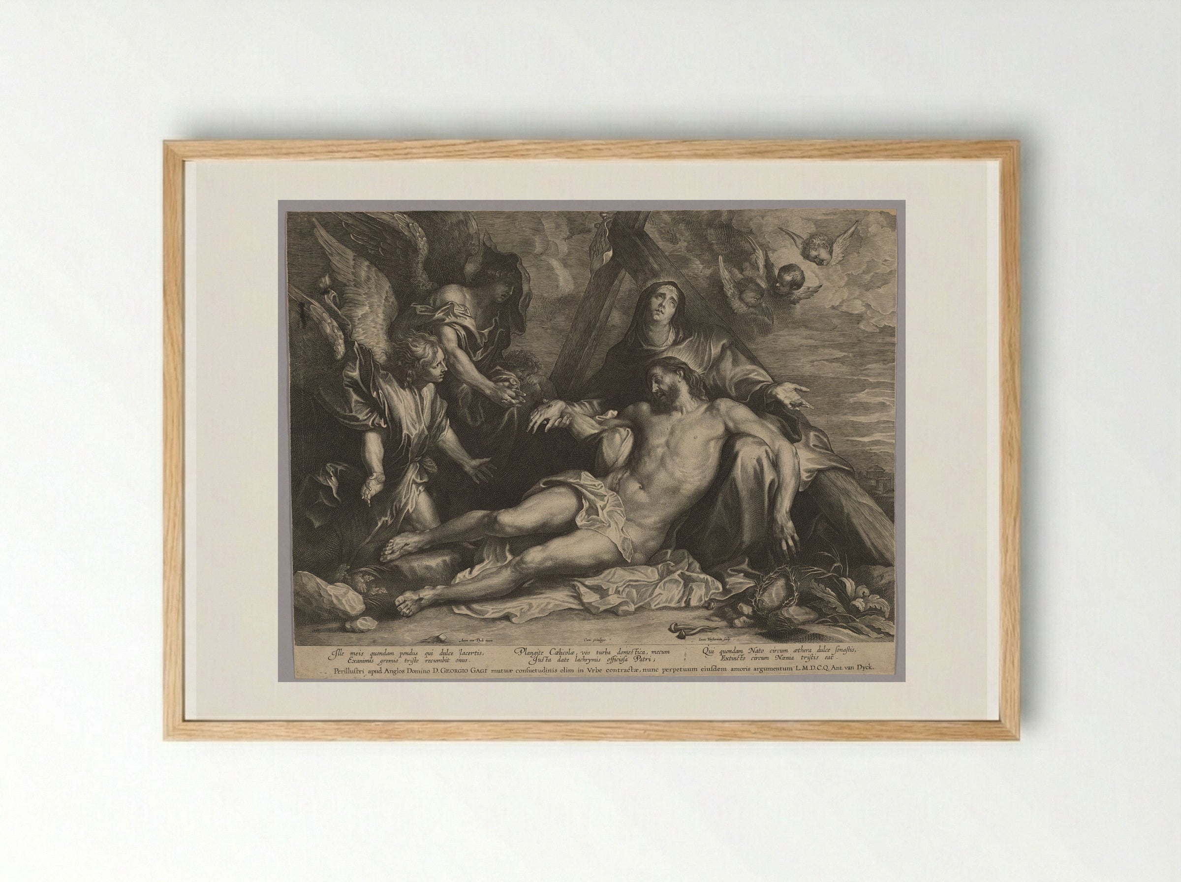Pietà - Lucas Vorsterman I - Framed Print Wood