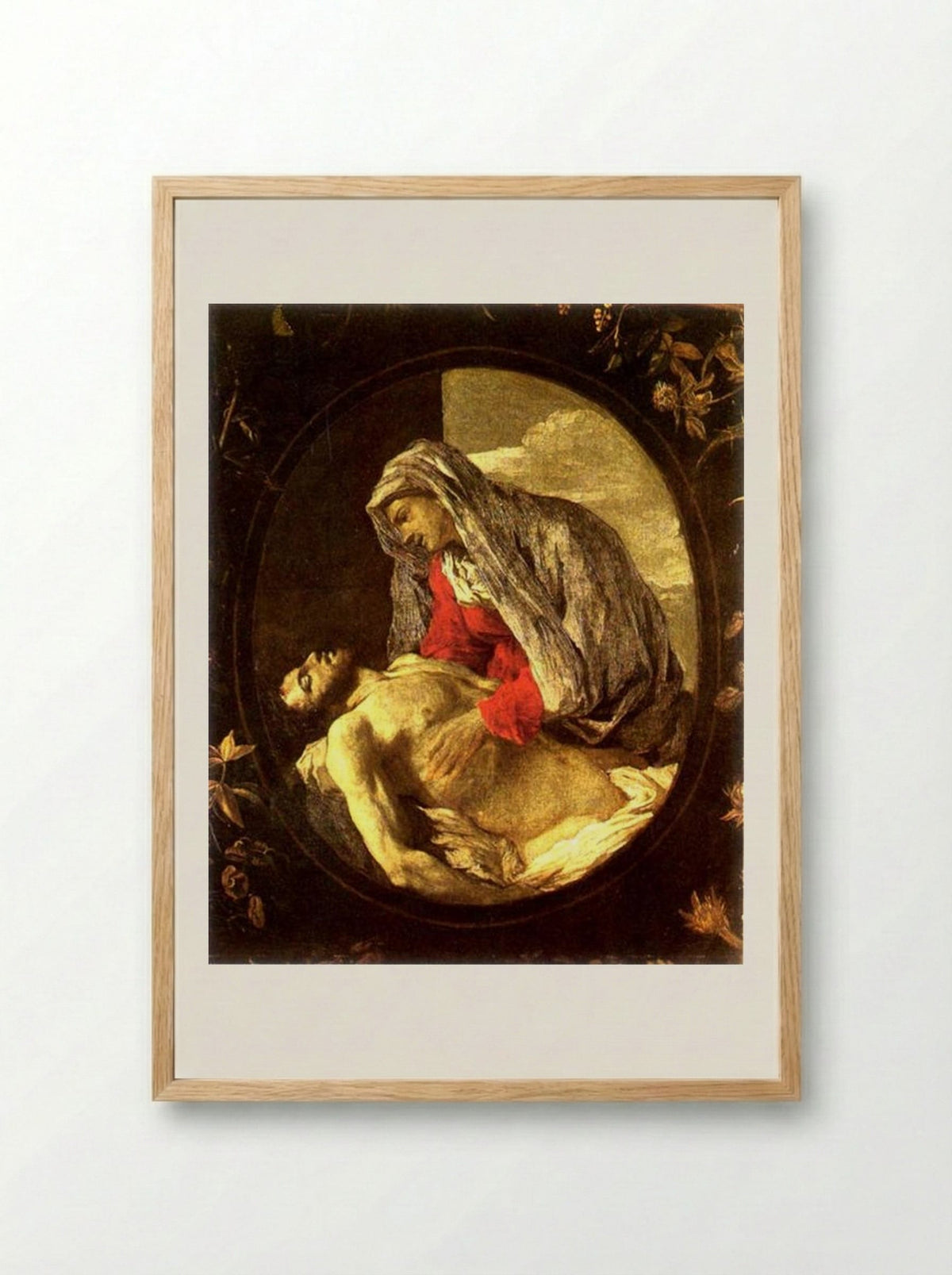 Pietà - Nicolas Poussin - Framed Print Wood