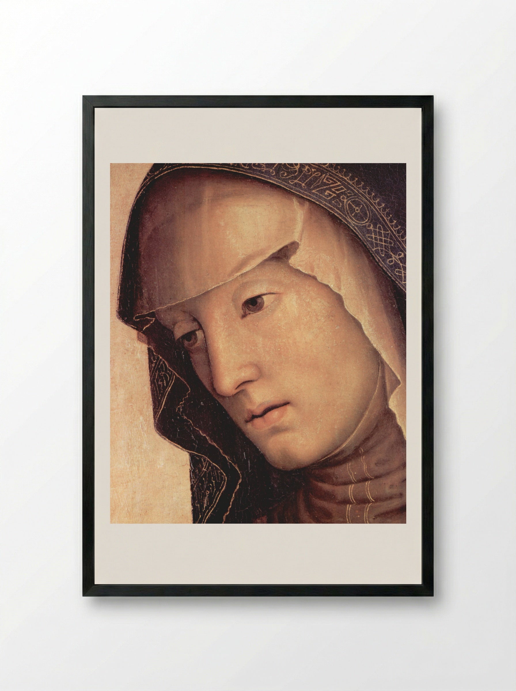 Pieta (Detail) - Pietro Perugino - Framed Print Black