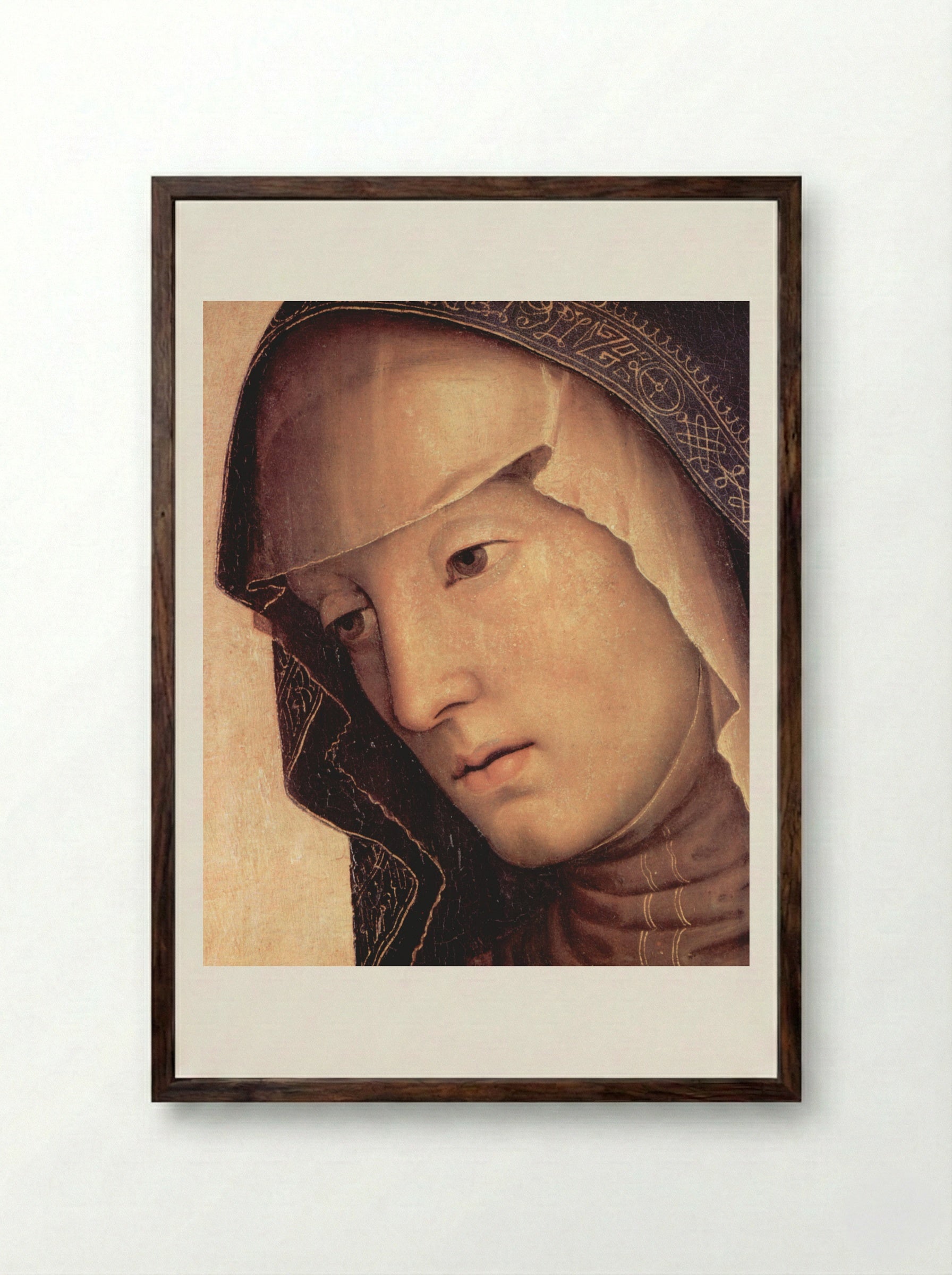 Pieta (Detail) - Pietro Perugino - Framed Print Dark Wood