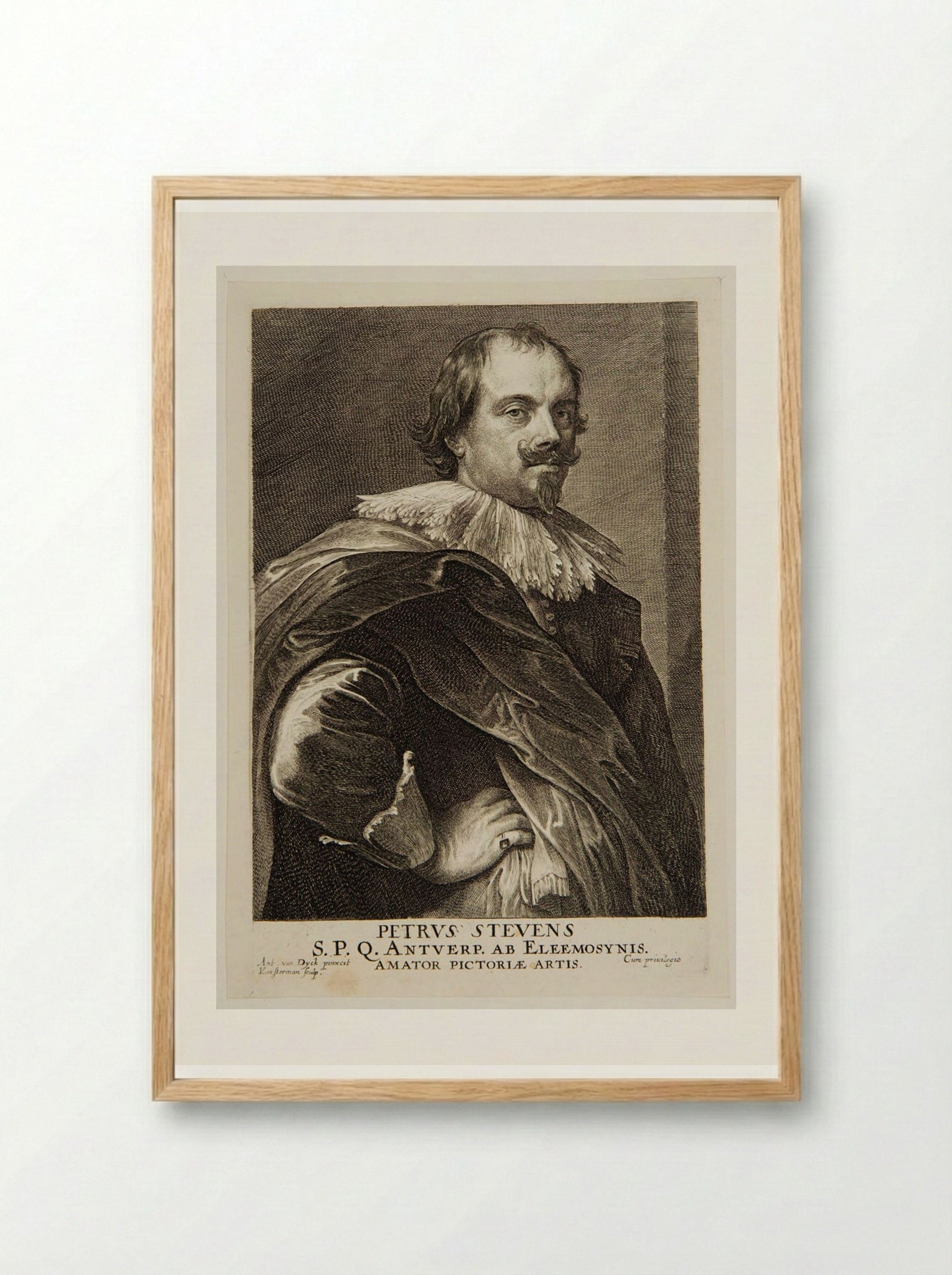 Pieter Stevens - Lucas Vorsterman, I - Framed Print Wood