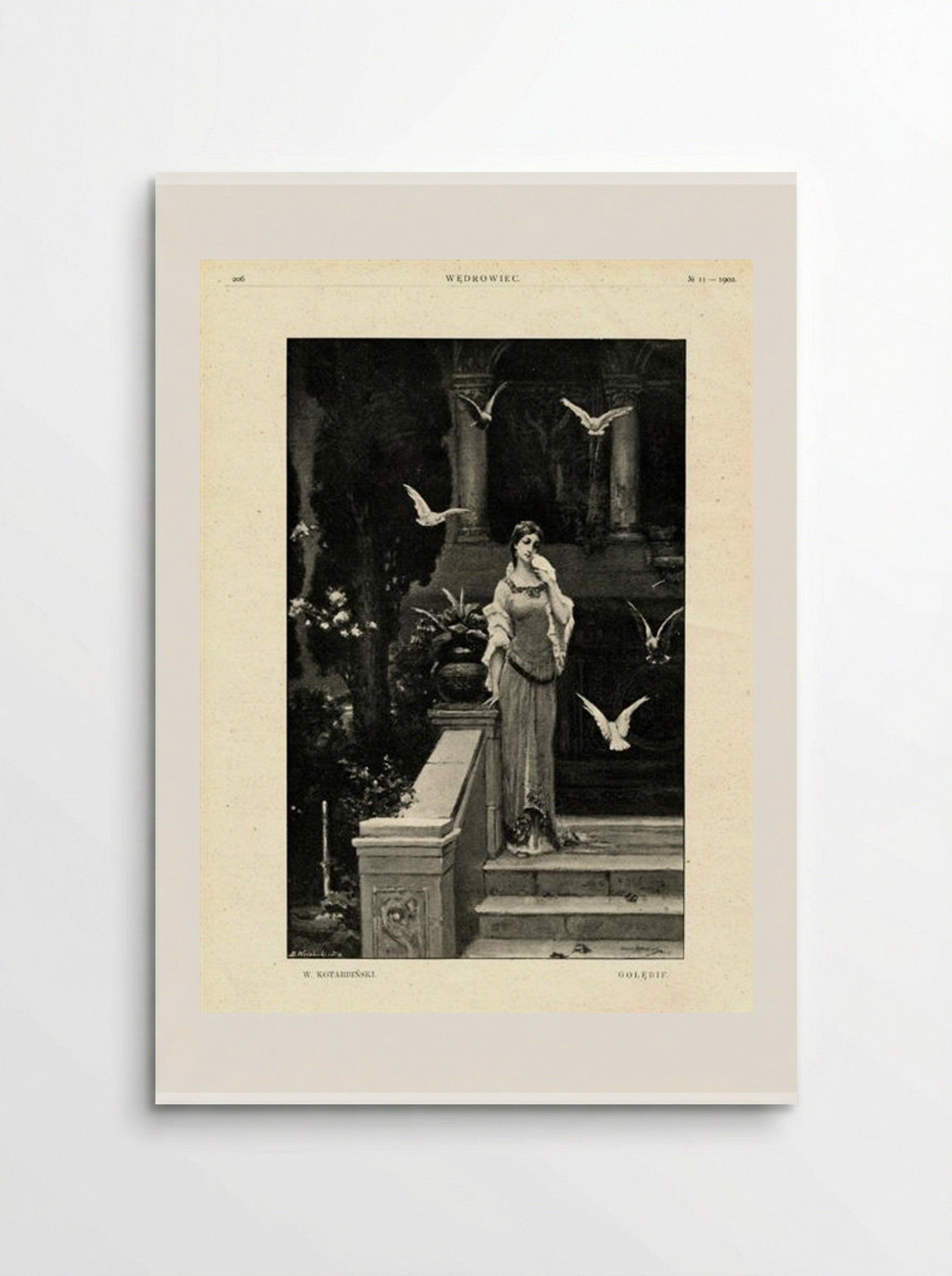 Pigeons - Wilhelm Kotarbiński - Poster