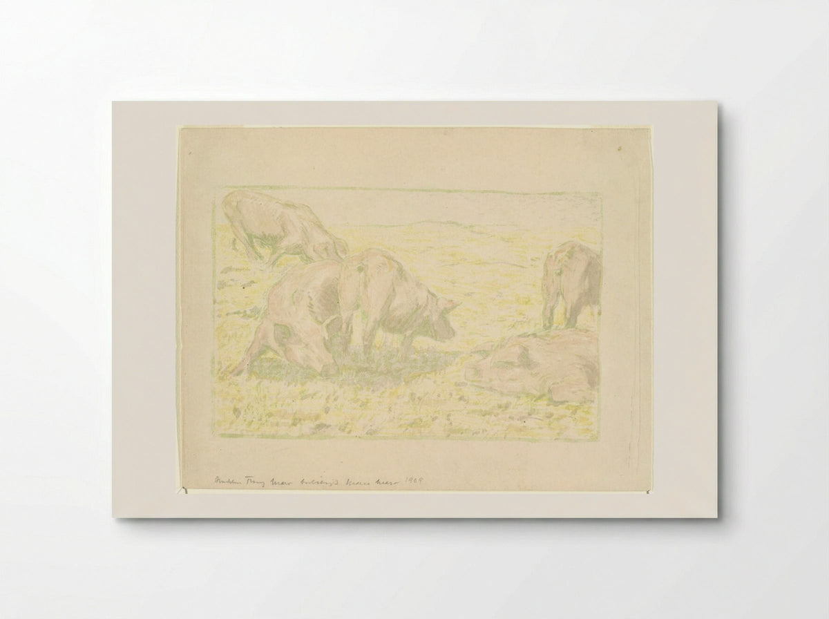 Pigs in the Sun - Franz Marc - Poster